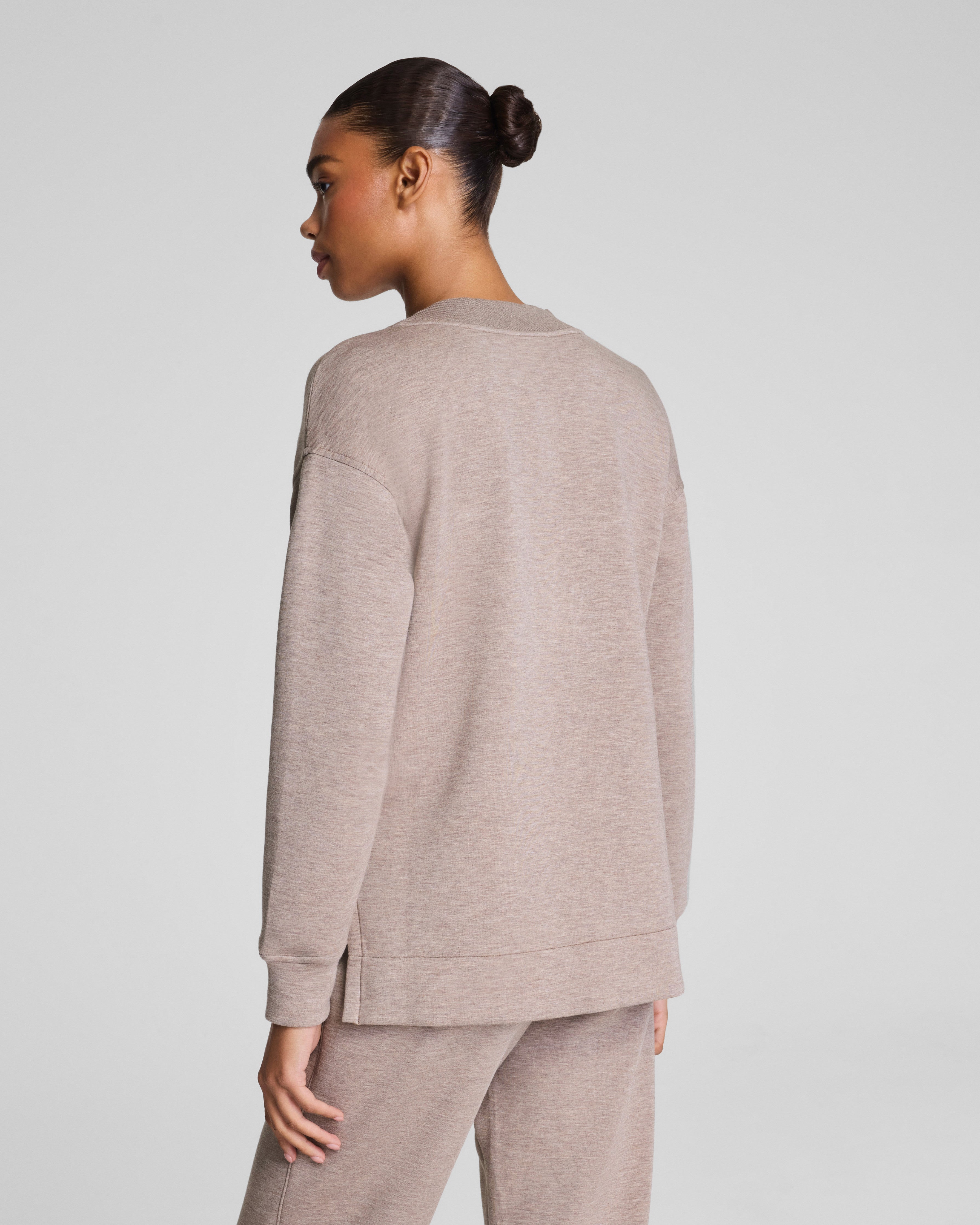 SPANX AirEssentials® Brushed V-Neck Tunic | Birch Heather