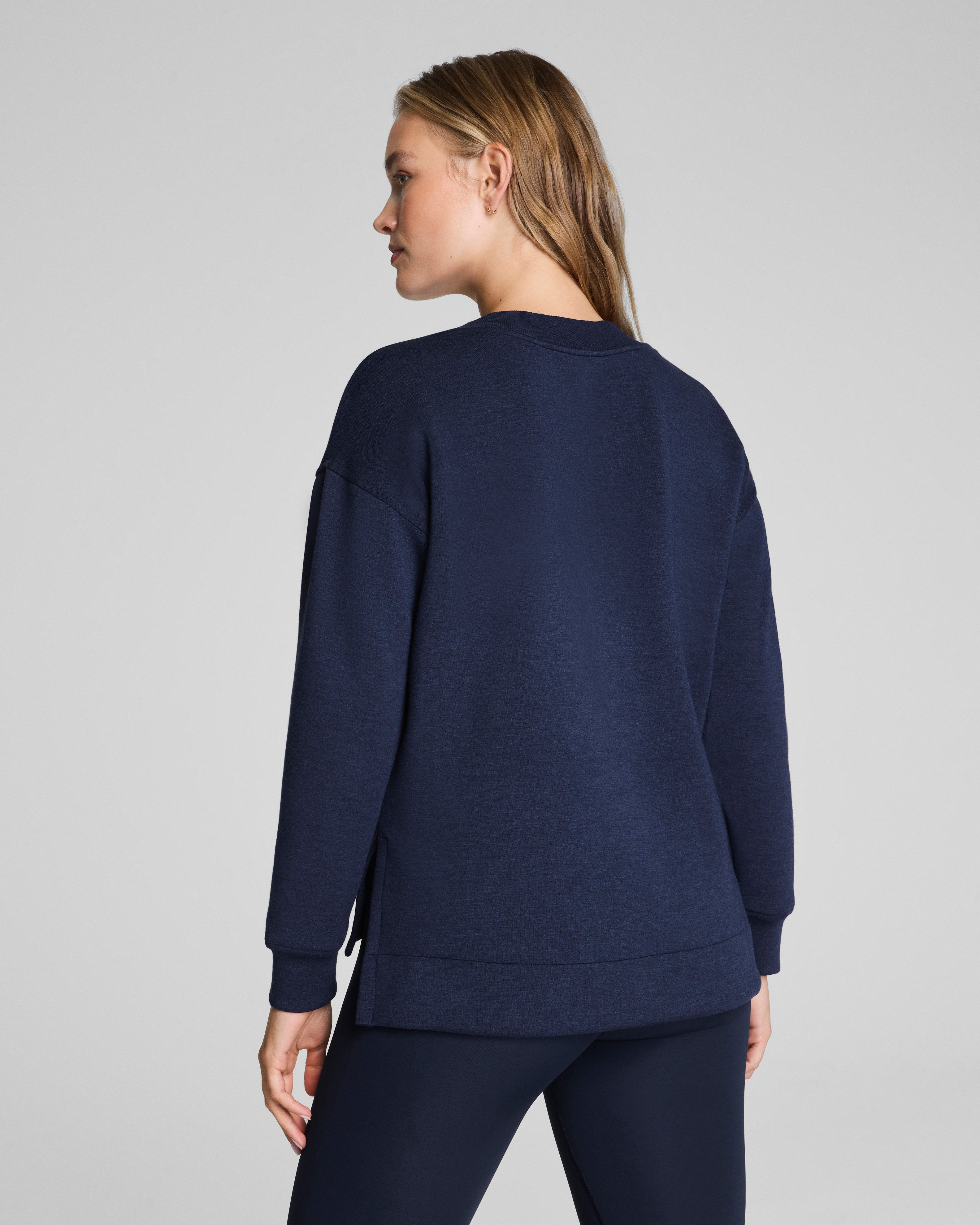 SPANX AirEssentials® Brushed V-Neck Tunic | Timeless Navy Heather