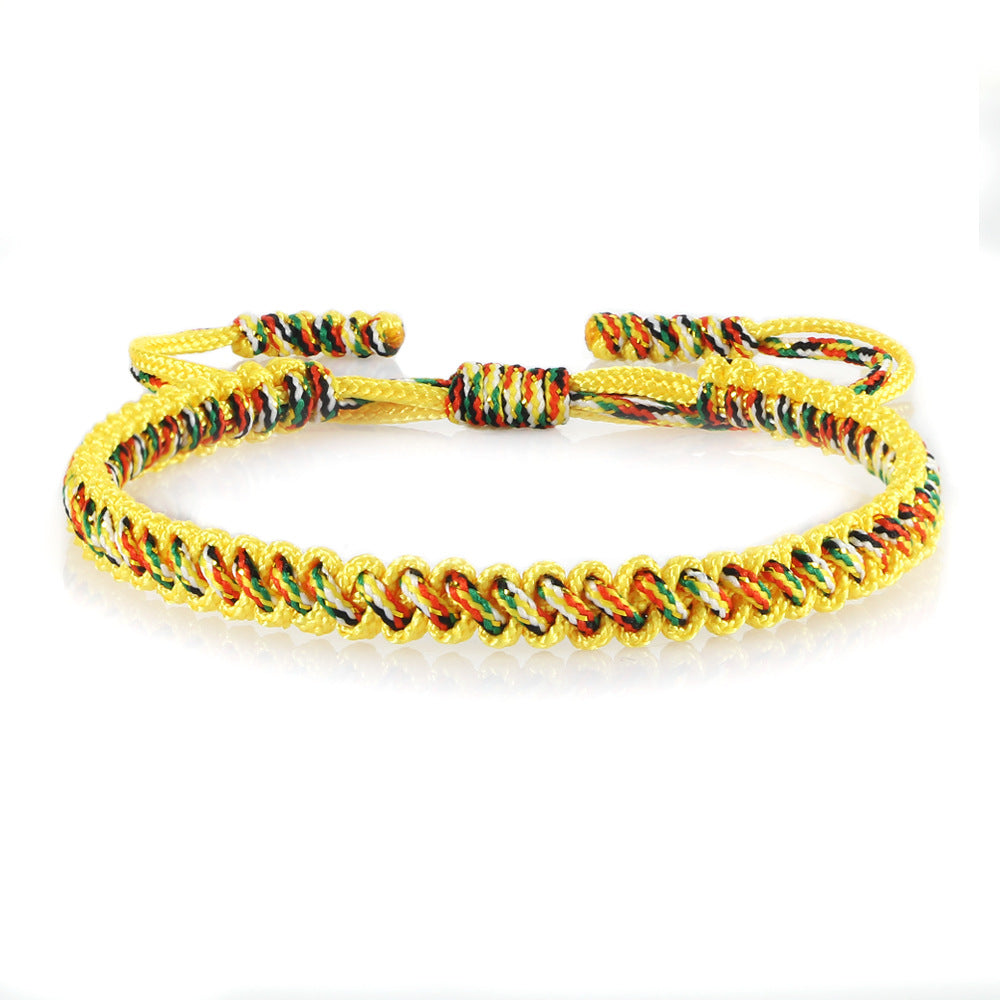 Women's & Men's Couple Gift Woven Simple Nylon Thread Handmade Blessing Colorful Wire Bracelet