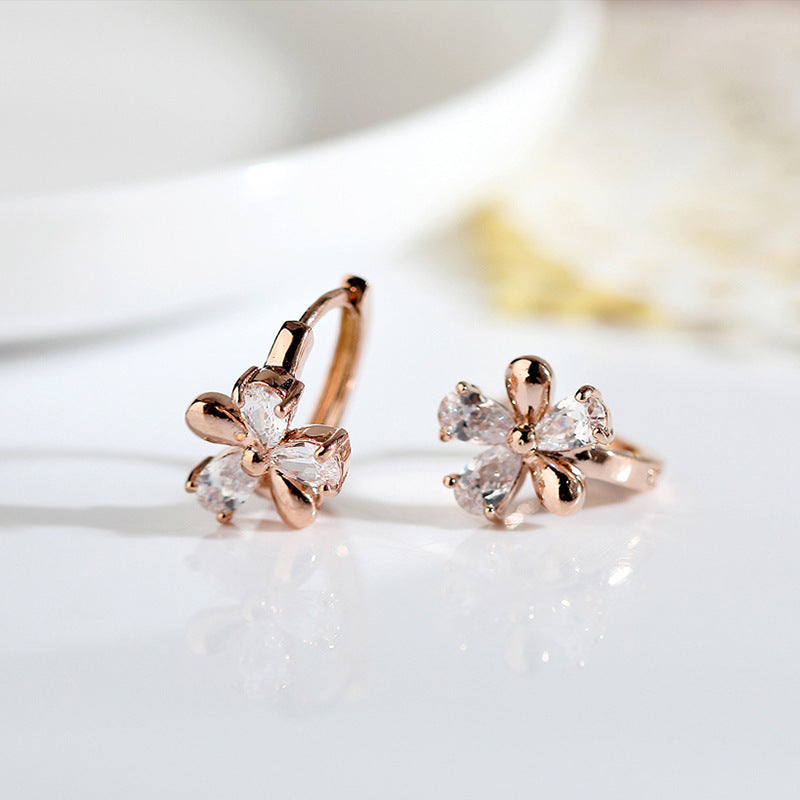 Zircon High-grade Temperament Small Female Fashion Stud Earrings