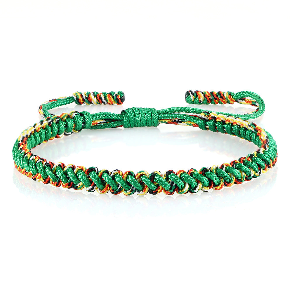 Women's & Men's Couple Gift Woven Simple Nylon Thread Handmade Blessing Colorful Wire Bracelet