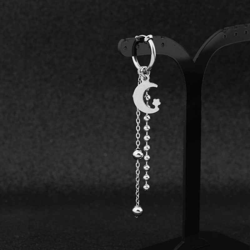 Women's & Men's Small Group Stainless Steel Ear Clip Earrings