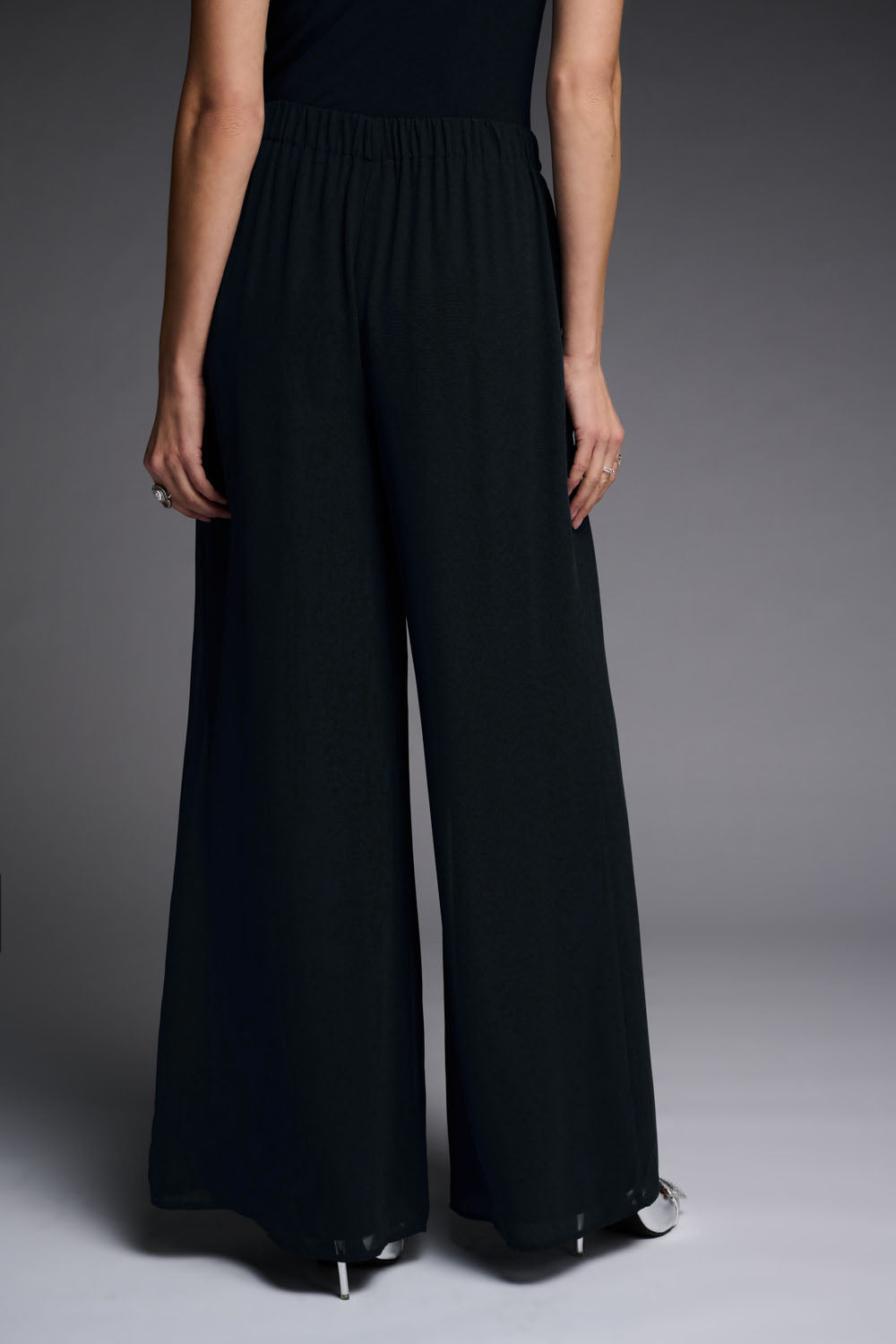 Joseph Ribkoff Black Chiffon Pant Style 223751