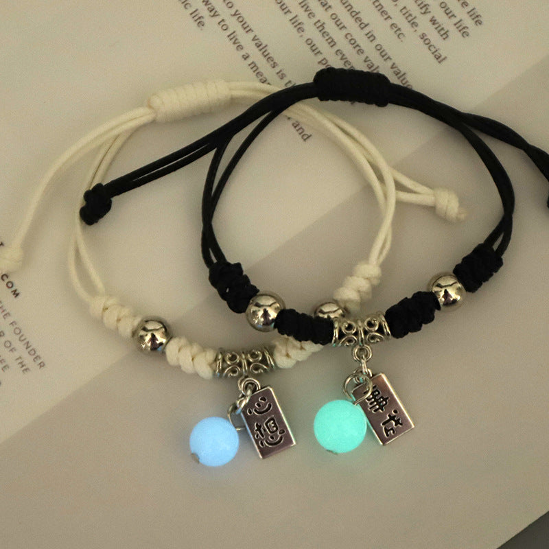 Women's & Men's Two Friendship Korean Fashion Couple Pair Gifts Bracelet