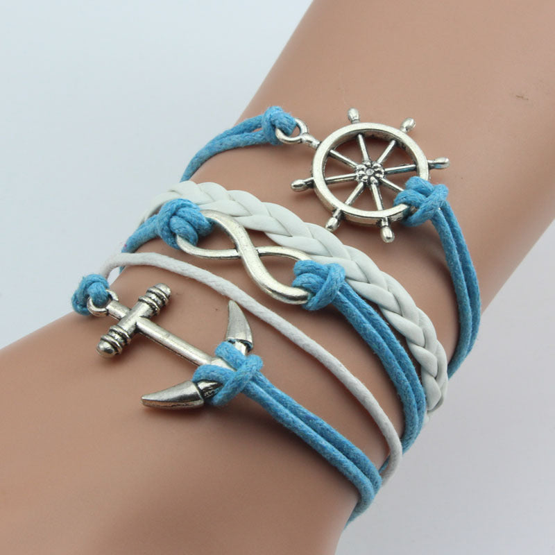 Hand-woven Fashion Boat Cat Rudder Mori Style Bracelet
