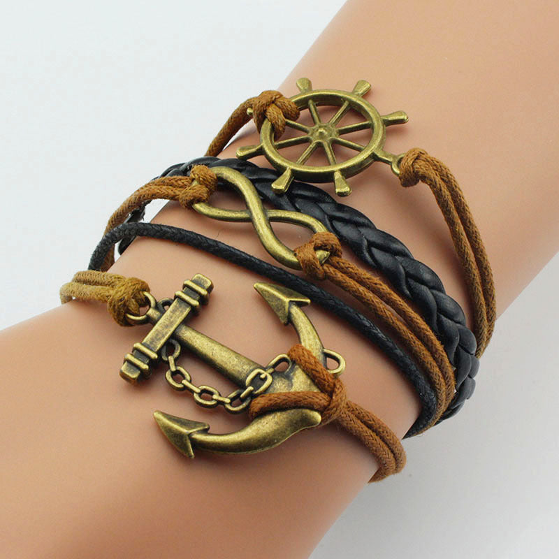 Hand-woven Fashion Boat Cat Rudder Mori Style Bracelet