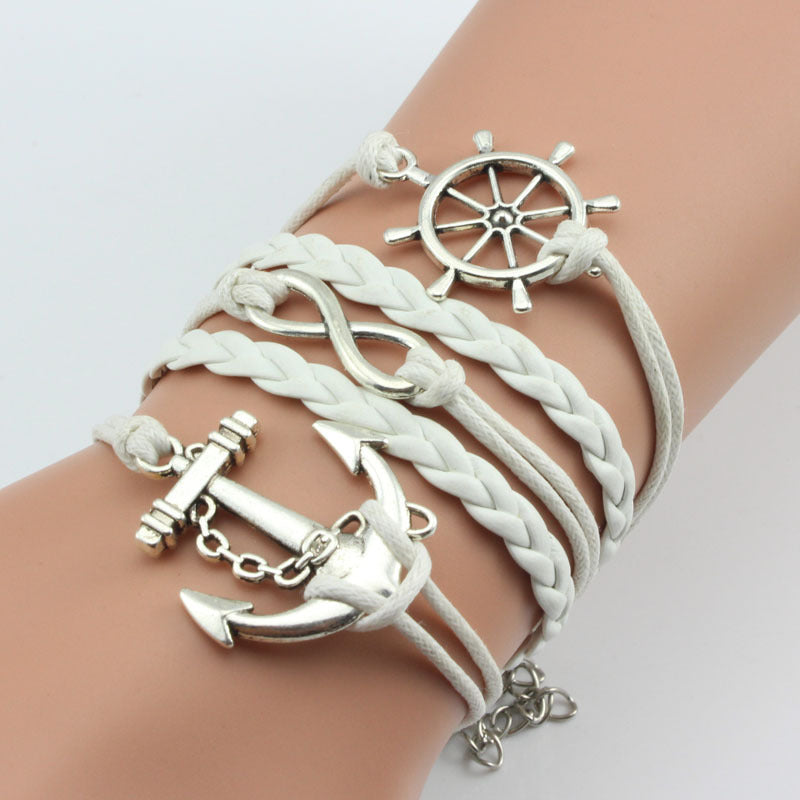 Hand-woven Fashion Boat Cat Rudder Mori Style Bracelet