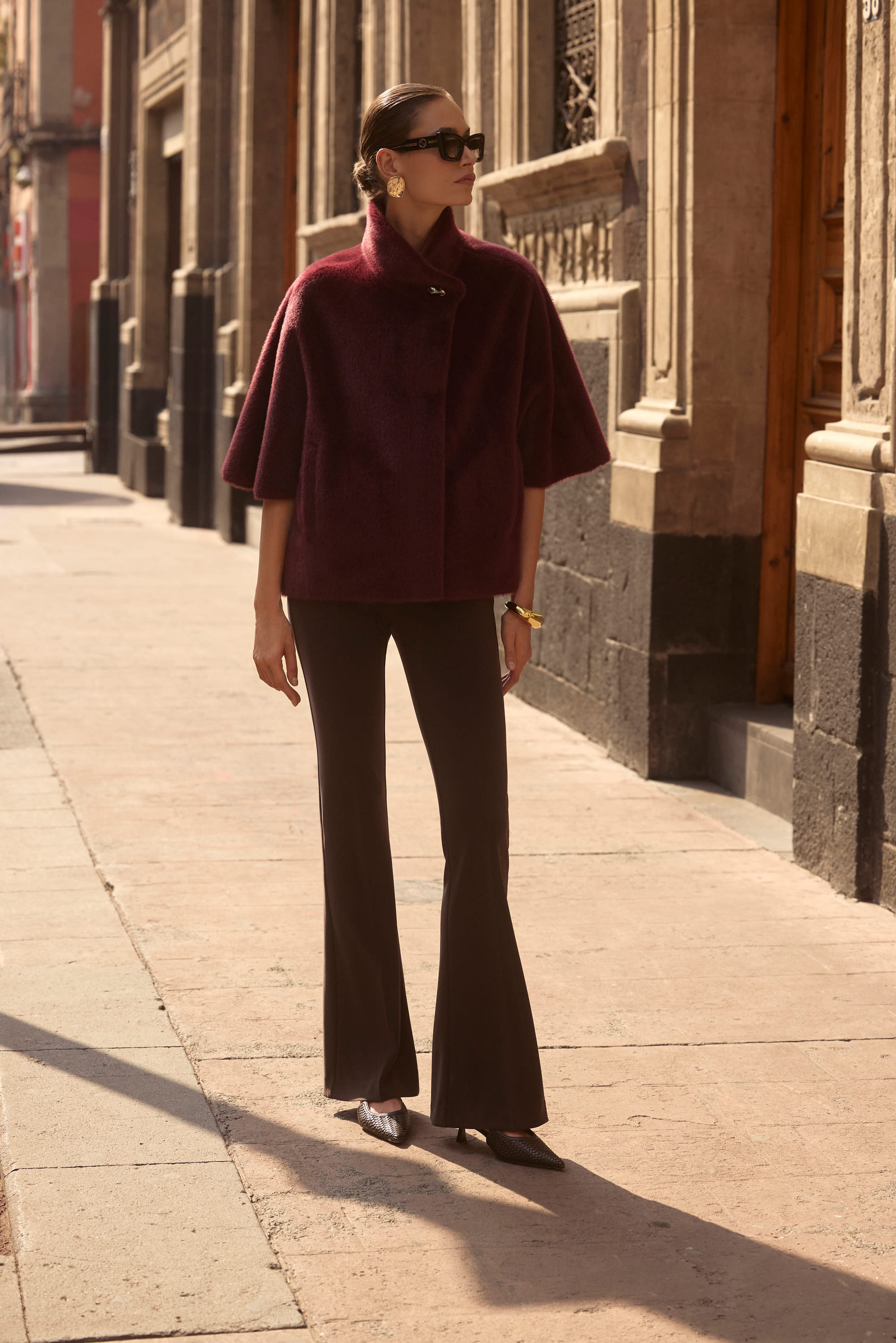 Joseph Ribkoff Mocha Classic Wide-Leg Pants Style 153088F25