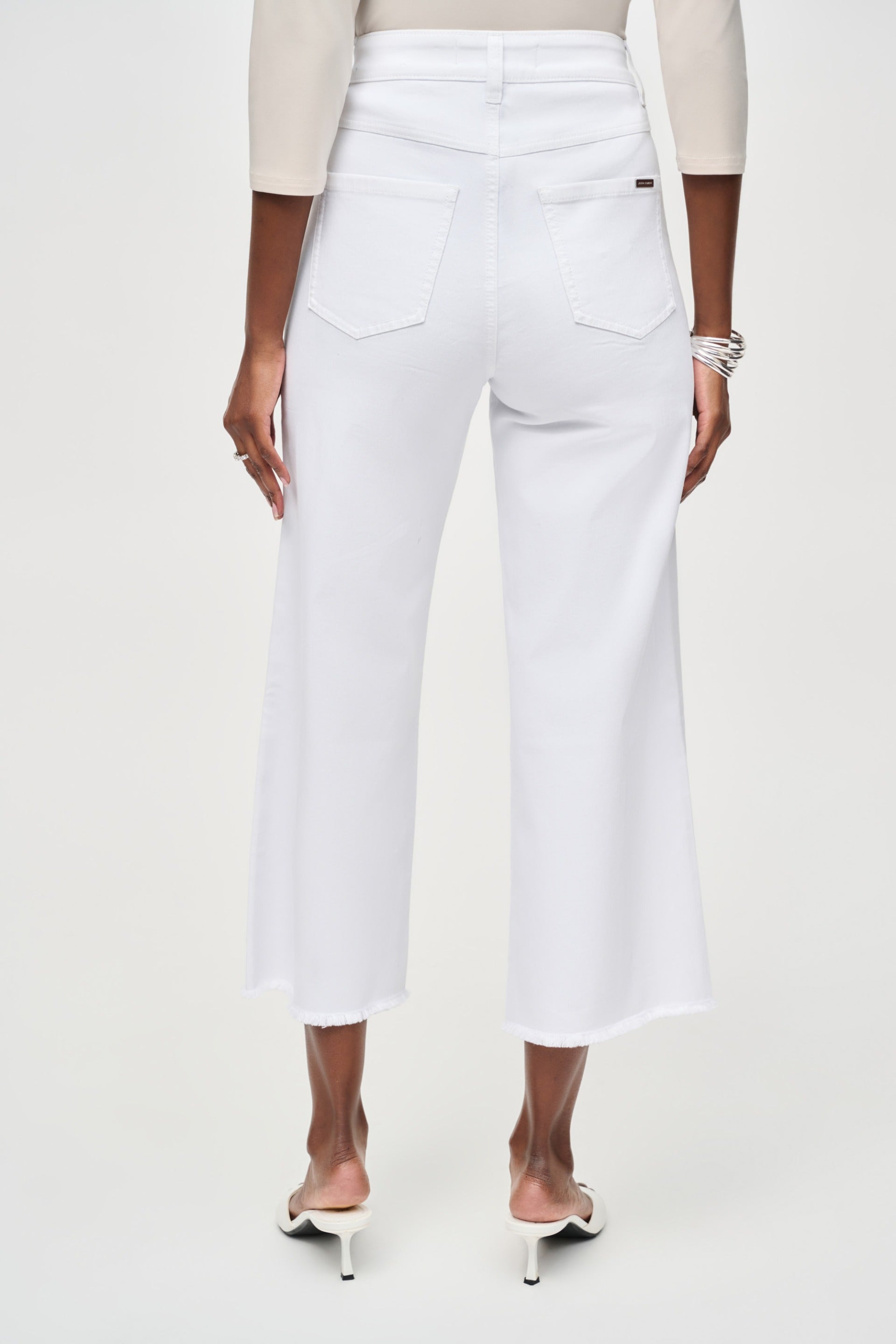 Joseph Ribkoff Culotte Jeans With Embellished Front Seam Style 251901S26
