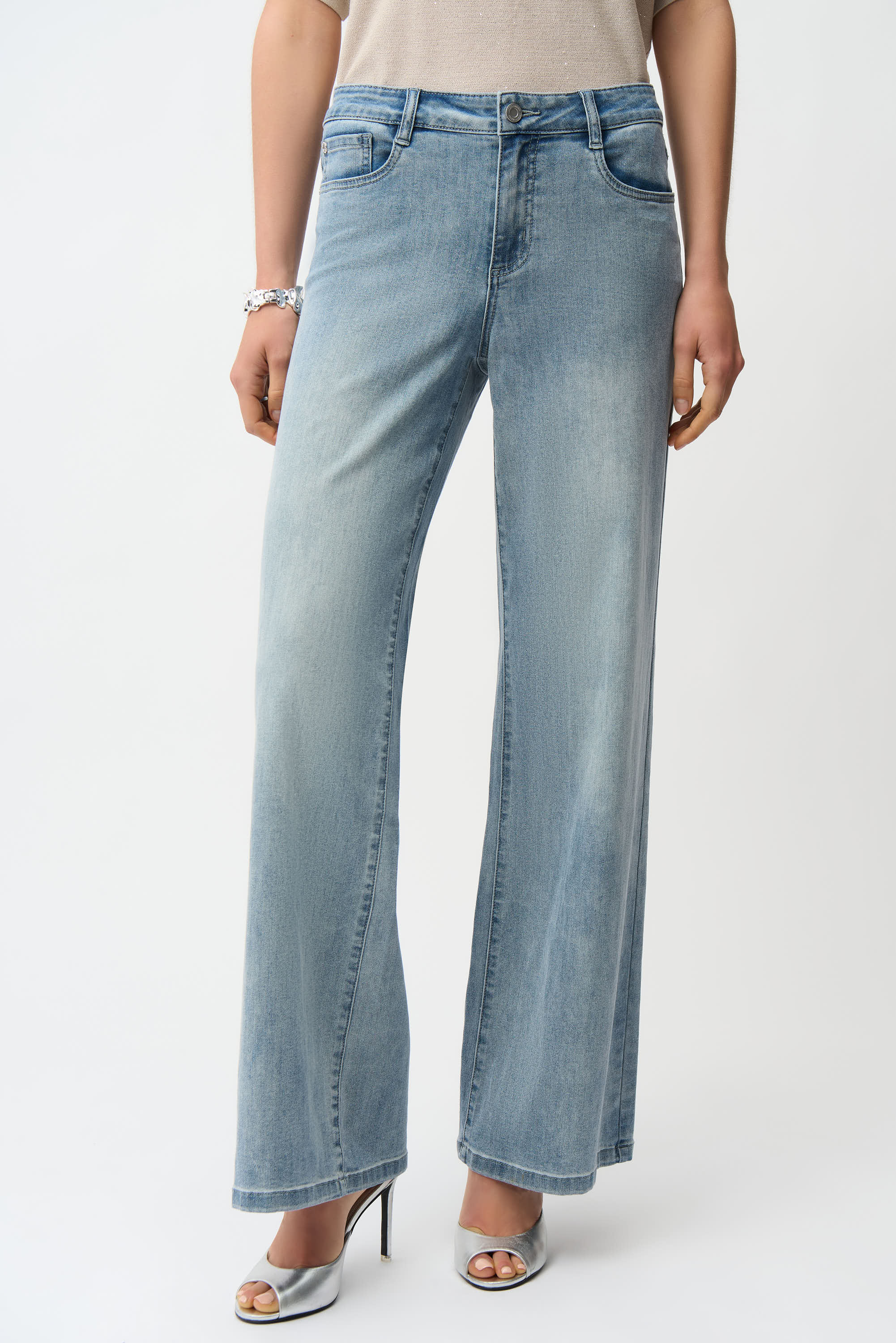 Joseph Ribkoff Classic Wide-Leg Stretch Jeans Style 251968
