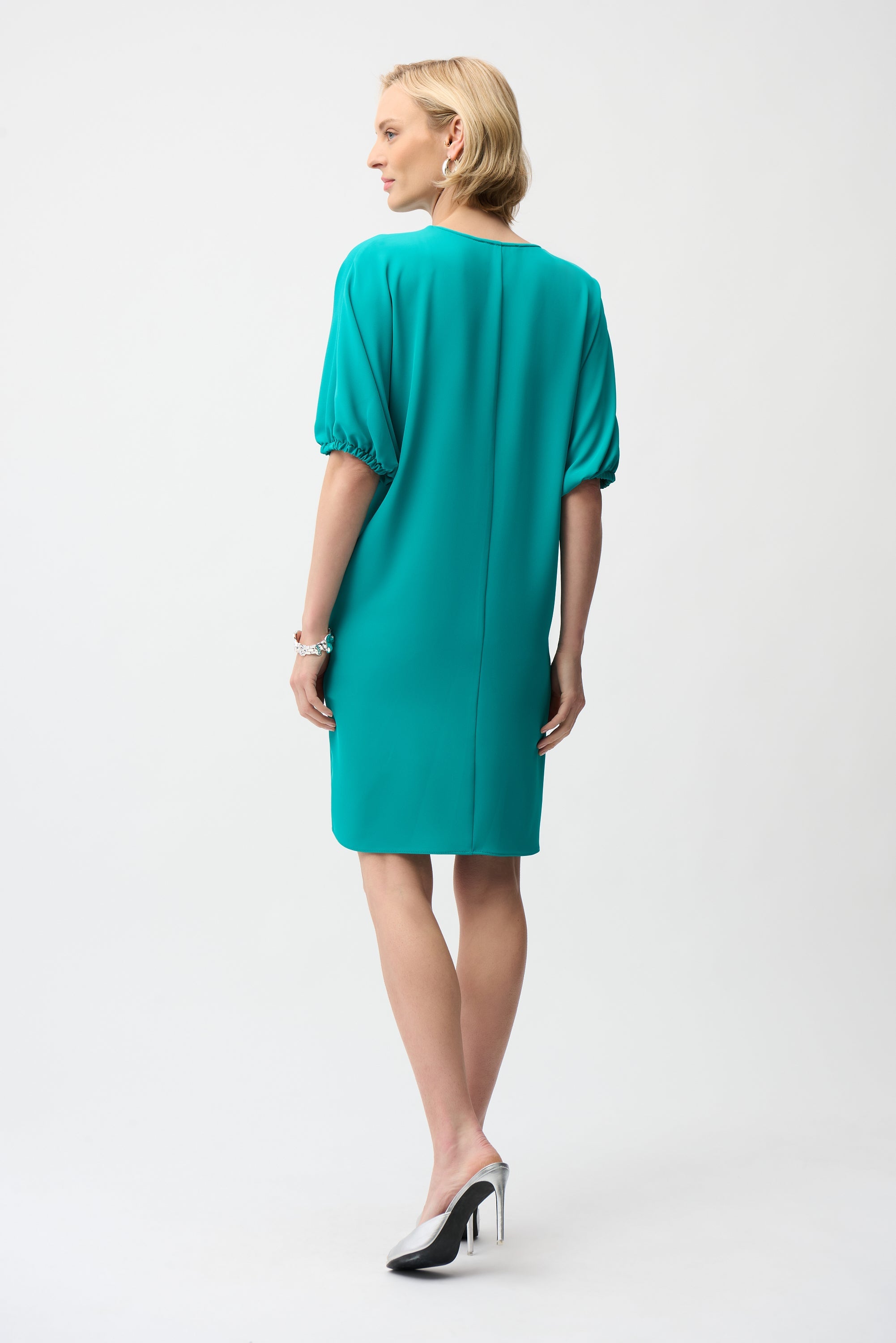 Joseph Ribkoff Cocoon Dress With Zipper Neckline Style 261132