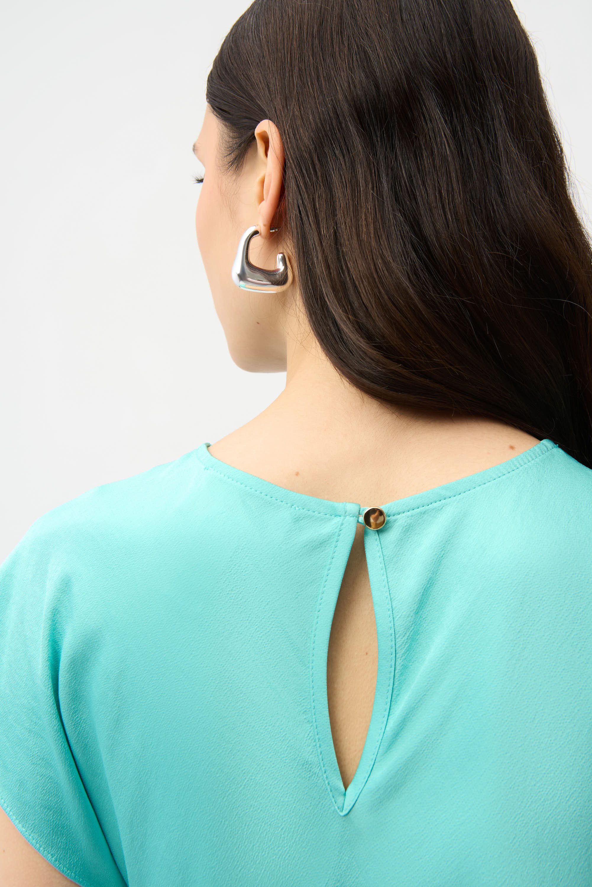 Joseph Ribkoff Fitted Top With Front Twist Detail Style 261149