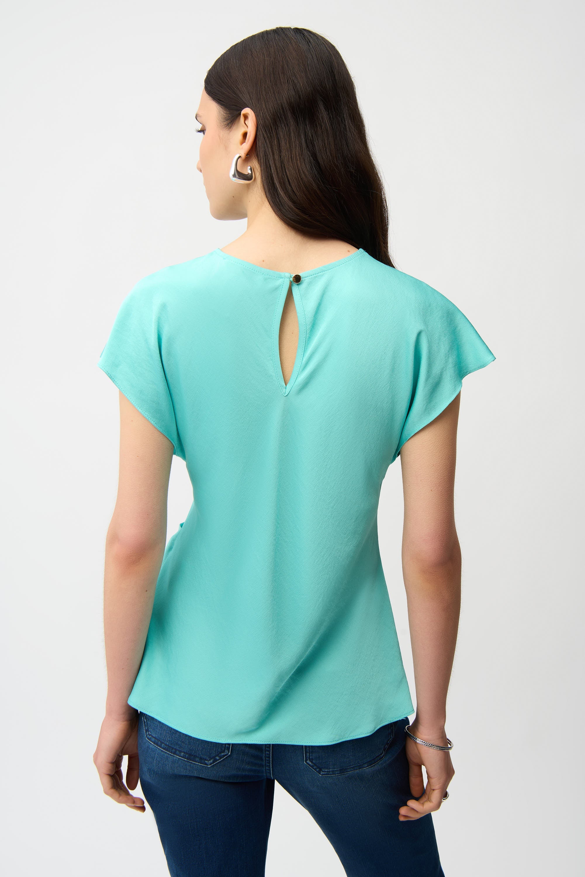 Joseph Ribkoff Fitted Top With Front Twist Detail Style 261149