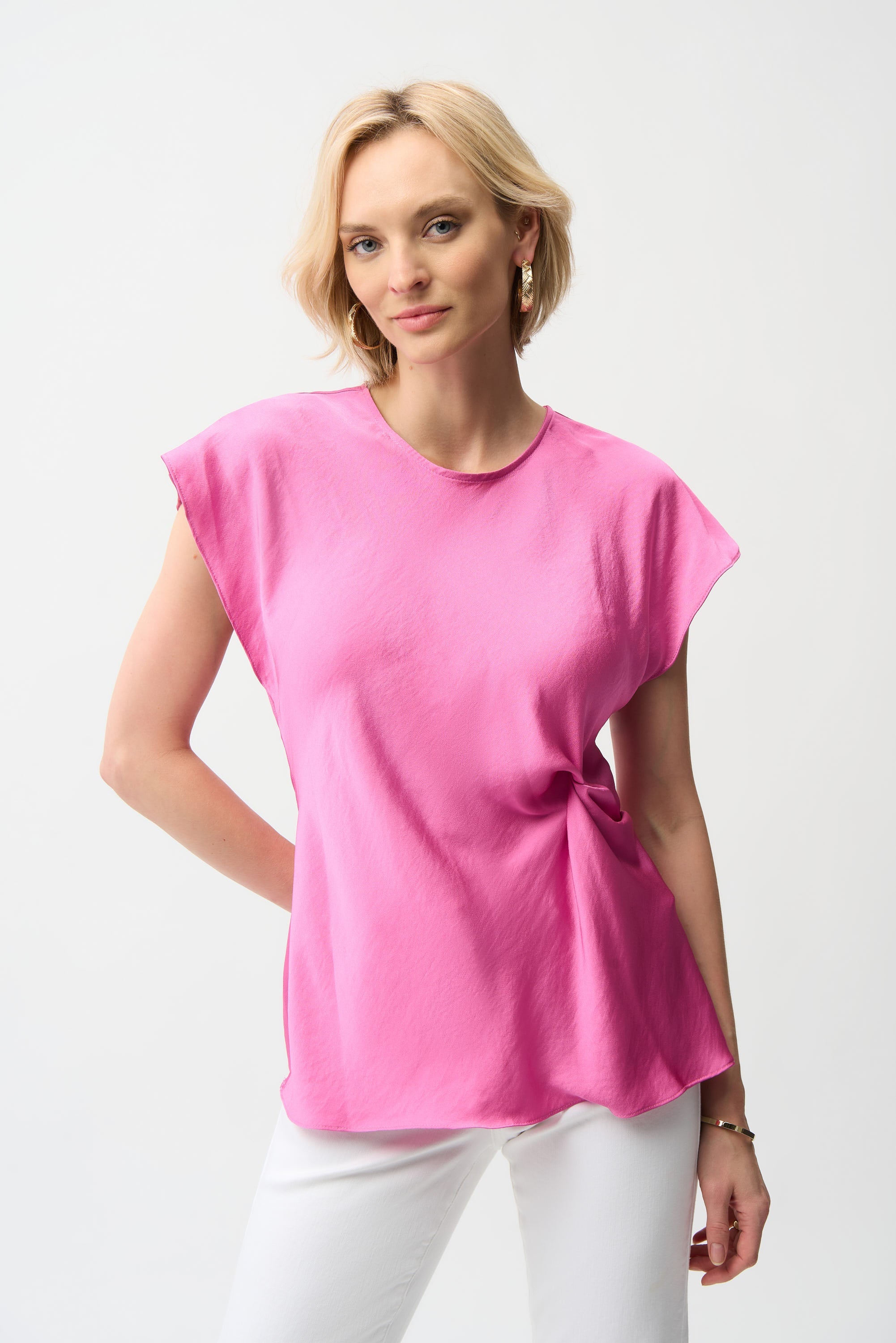 Joseph Ribkoff Fitted Top With Front Twist Detail Style 261149