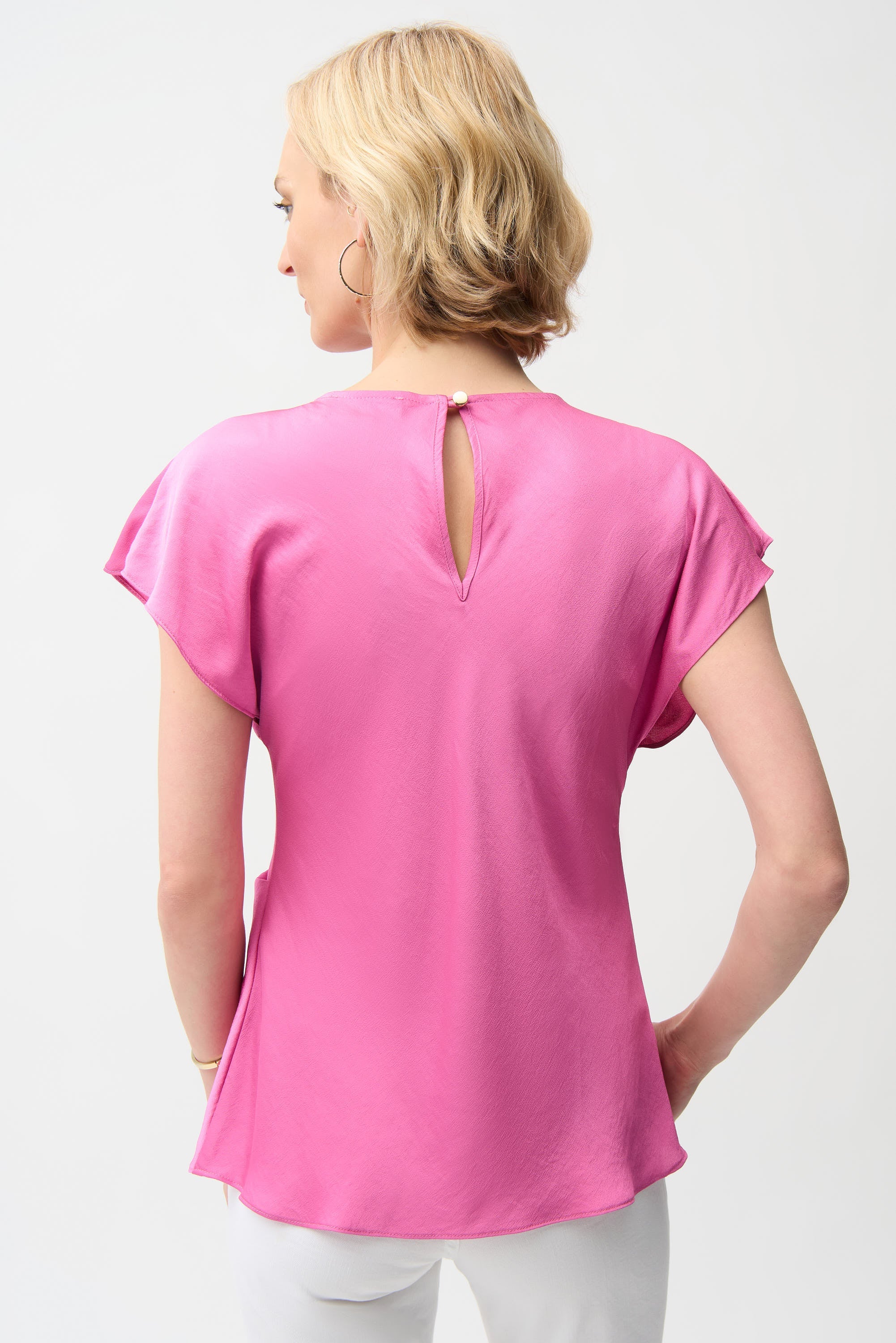 Joseph Ribkoff Fitted Top With Front Twist Detail Style 261149