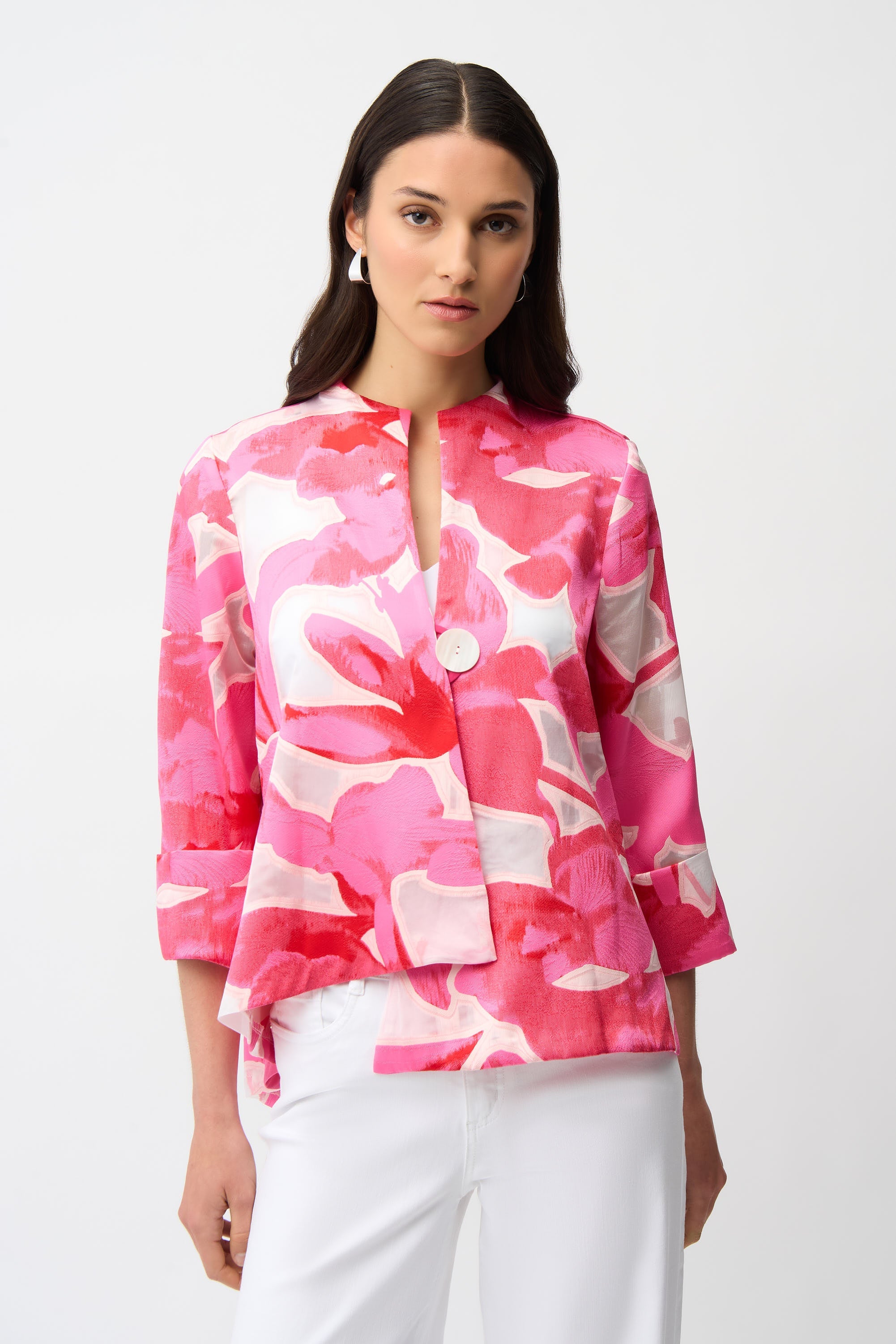 Joseph Ribkoff Floral Print Swing Jacket Style 261180
