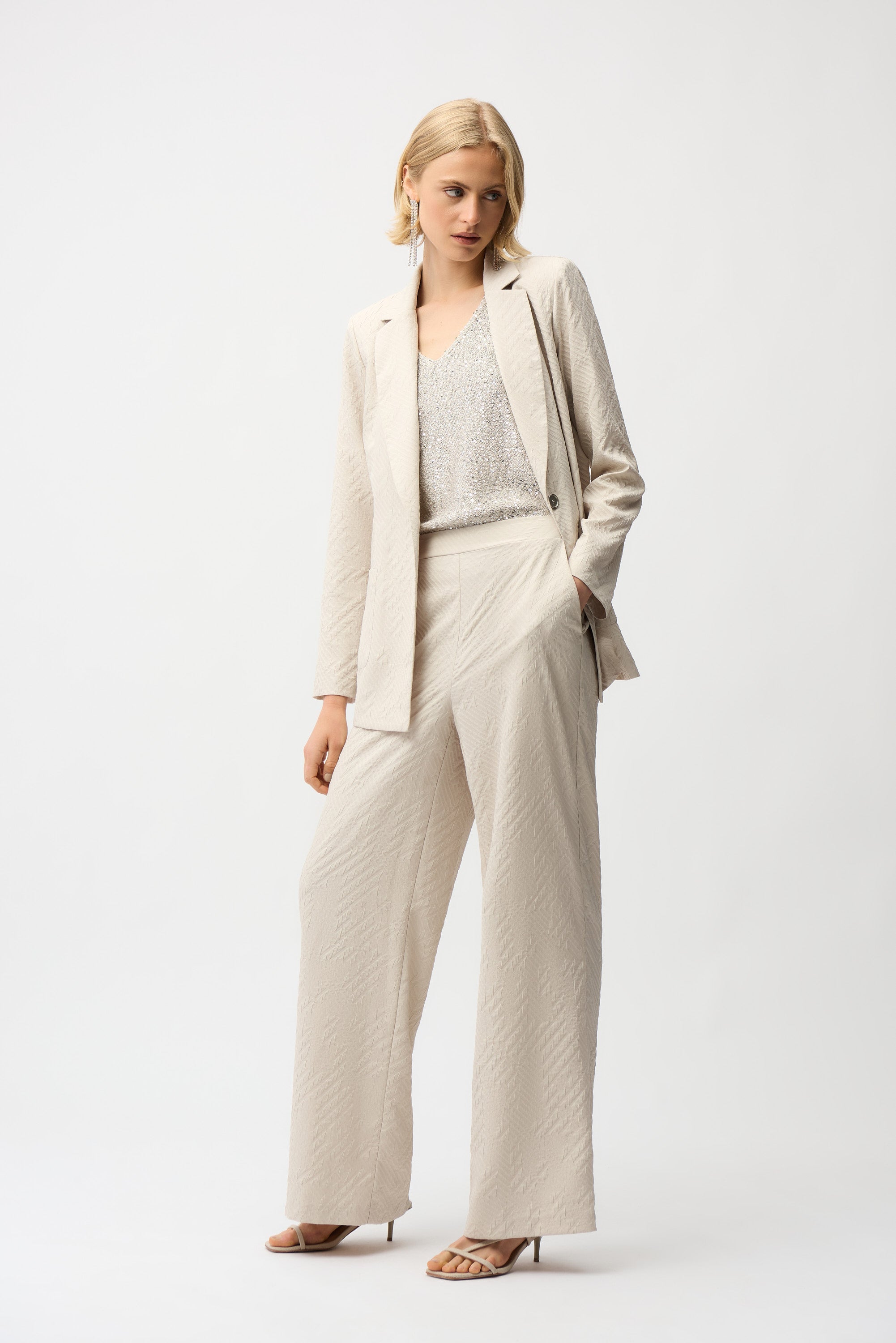 Joseph Ribkoff Straight Blazer With Notched Collar Style 261196