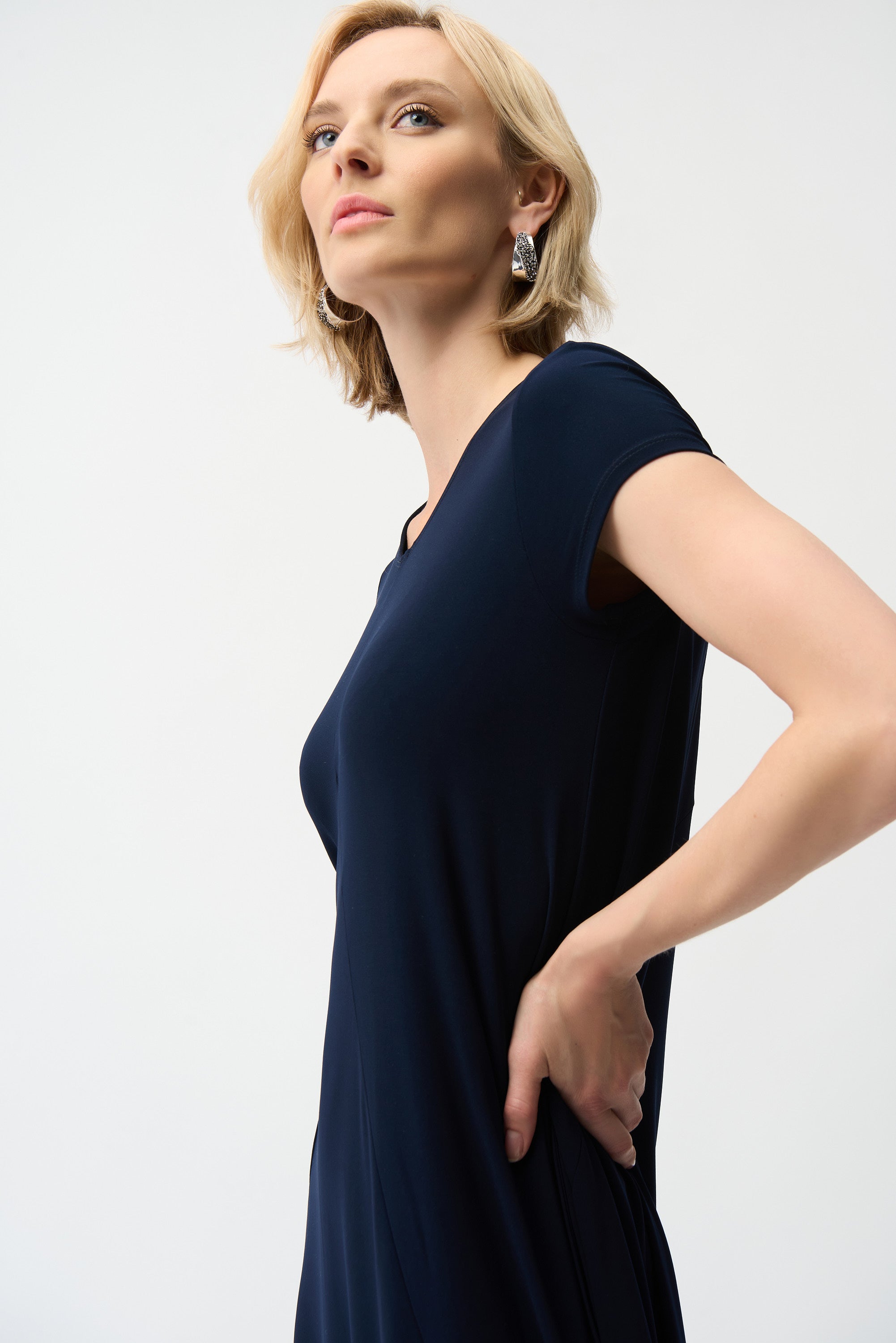 Joseph Ribkoff Cocoon Dress With Scoop Neckline Style 261259