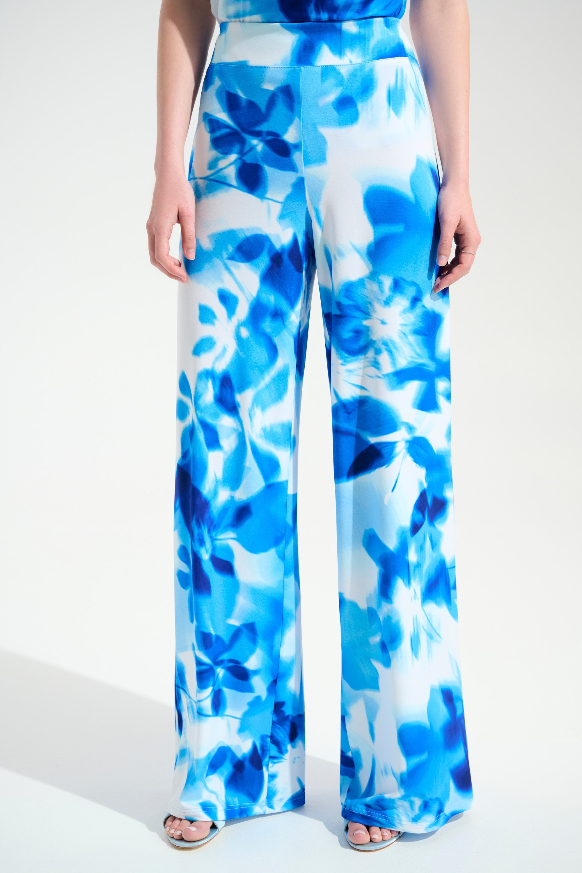 Joseph Ribkoff Floral Print Wide Leg Pants Style 261773