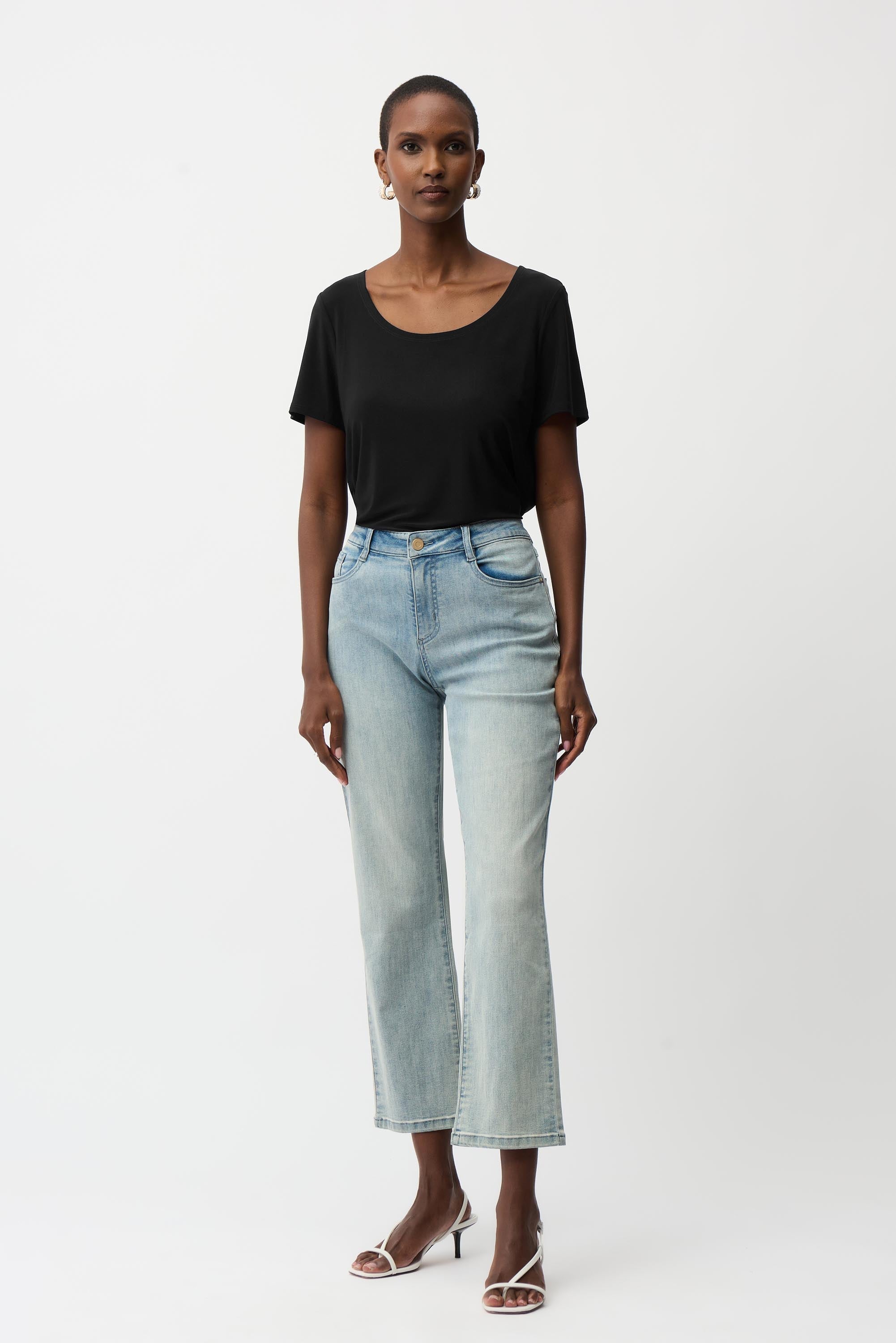 Joseph Ribkoff Fit and Flare Short Sleeve Top Style 261940