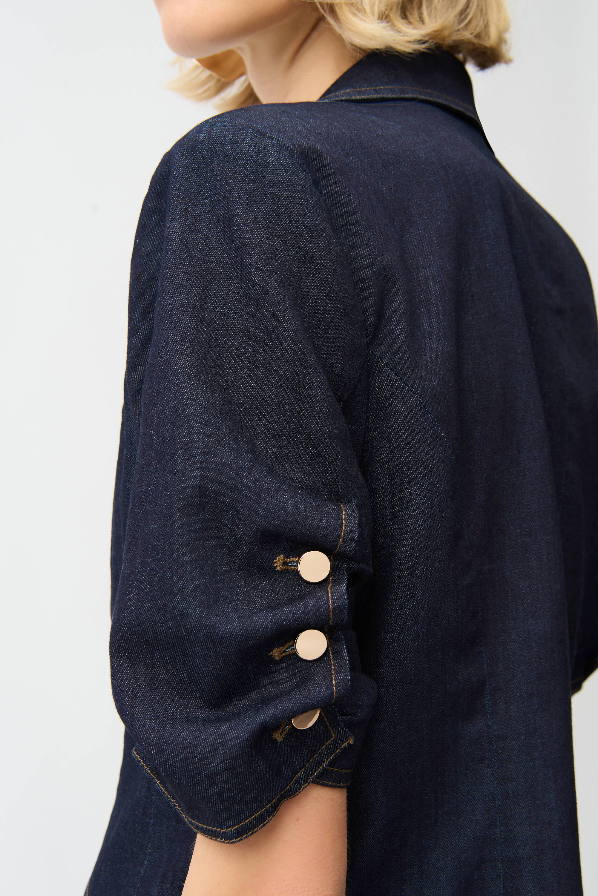 Joseph Ribkoff Denim Fitted Blazer Style 261968