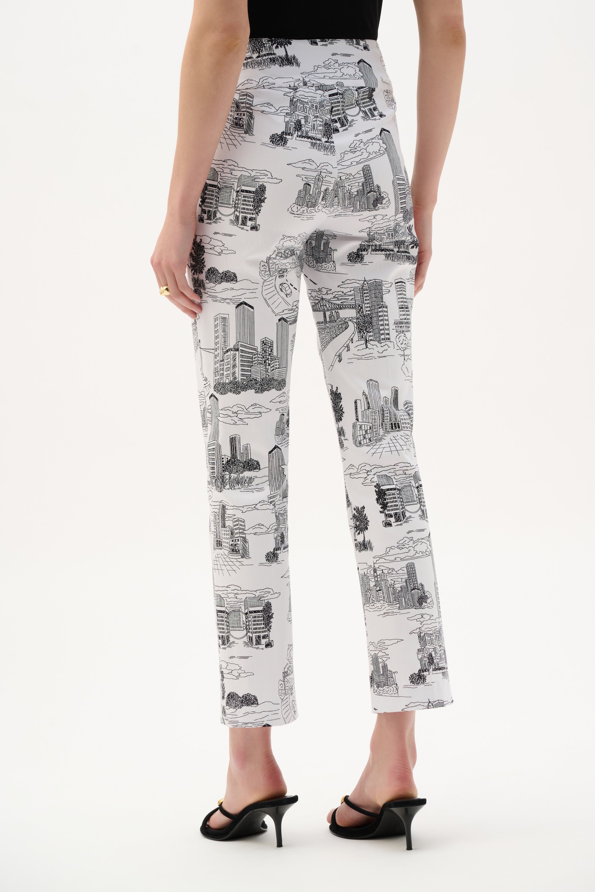 Joseph Ribkoff Printed Straight Pull-On Pants Style 262192