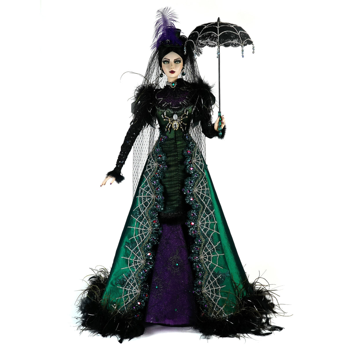 Lady Emeralda Evermourn Doll | Halloween Decor | Katherine's Collection