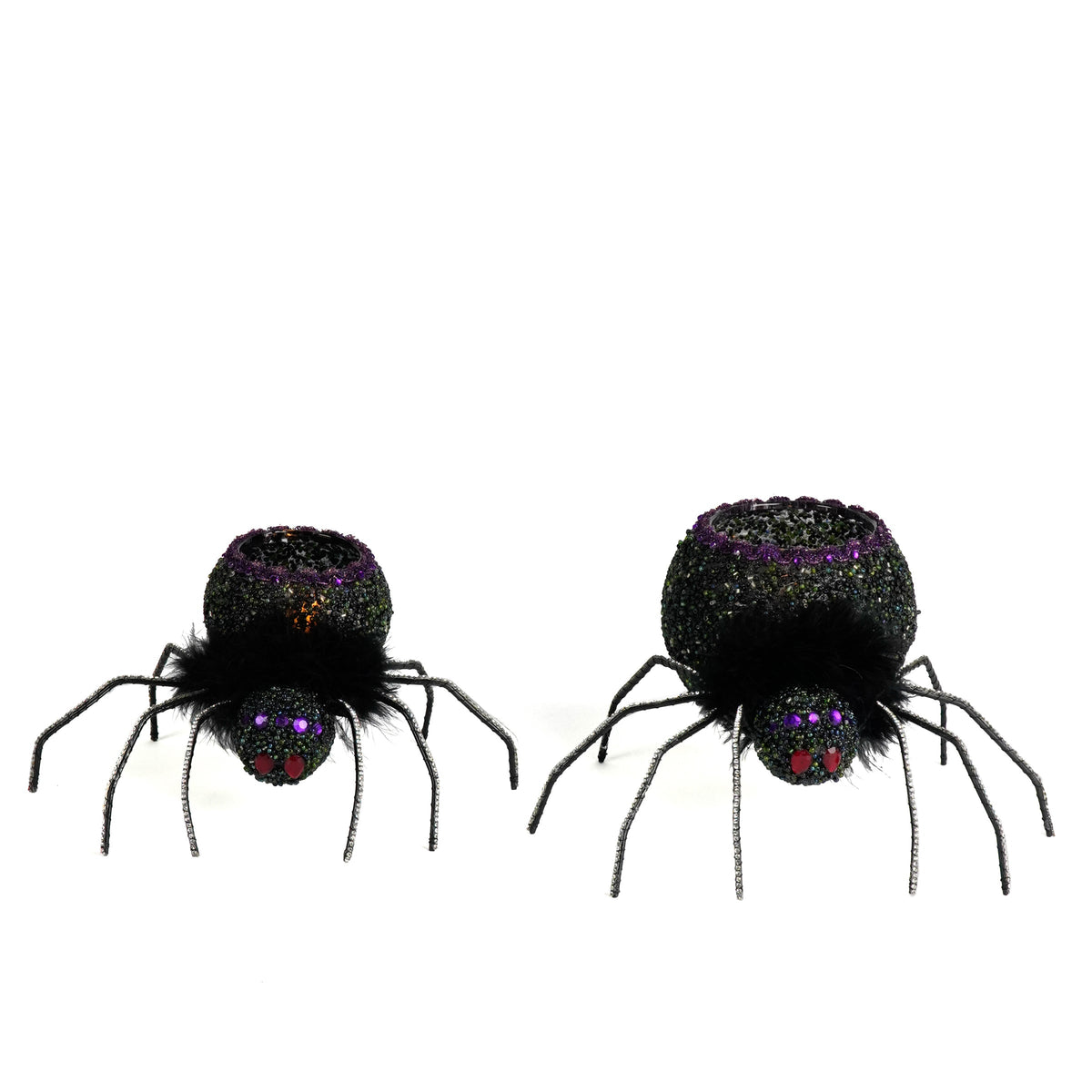 Spider Tea Lights Set of 2 | Halloween Decor | Katherine's Collection