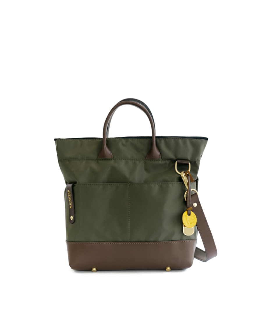 Otto | Fatigue Nylon + Brown Leather