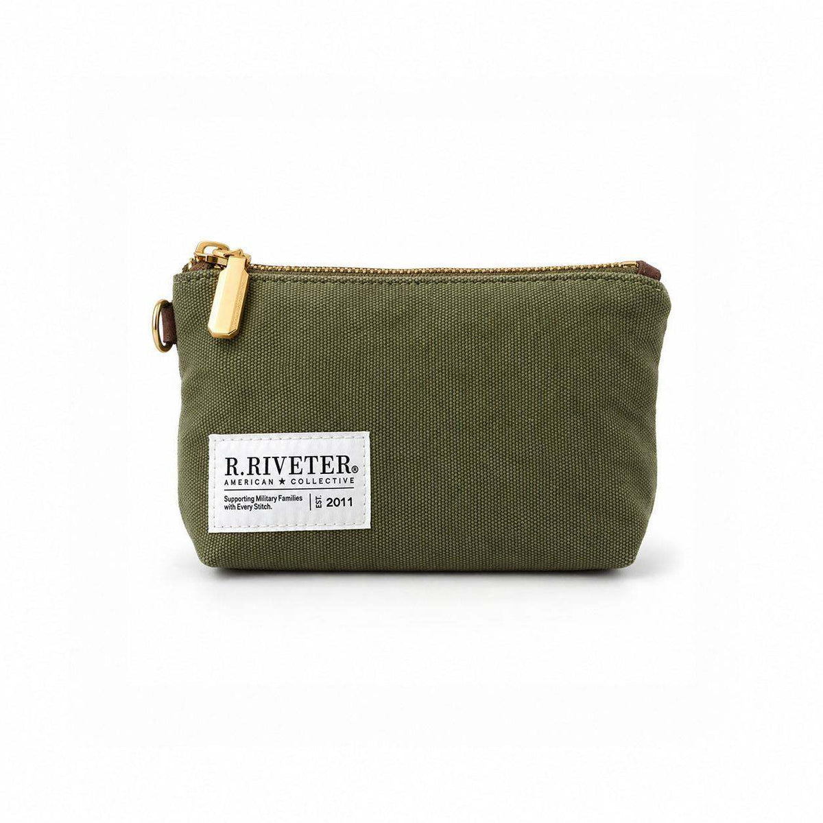 Lucy Mini Zipper Pouch | Fatigue Washed Canvas