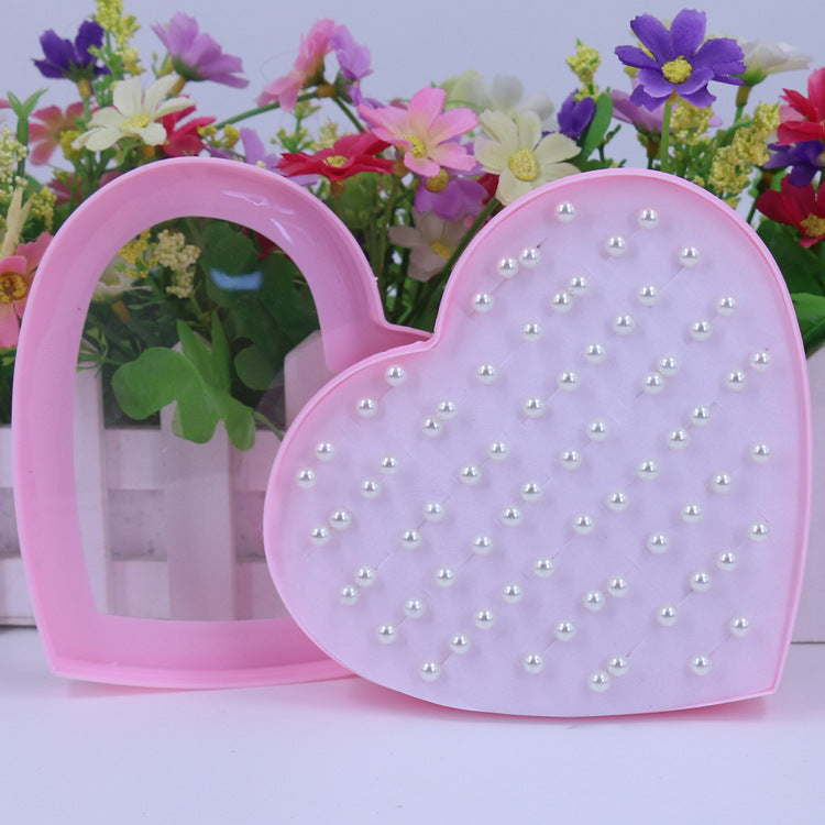 Korean Fashion Natural Imitation Pearl Ear Pairs Of Peach Hearts Stud Earrings