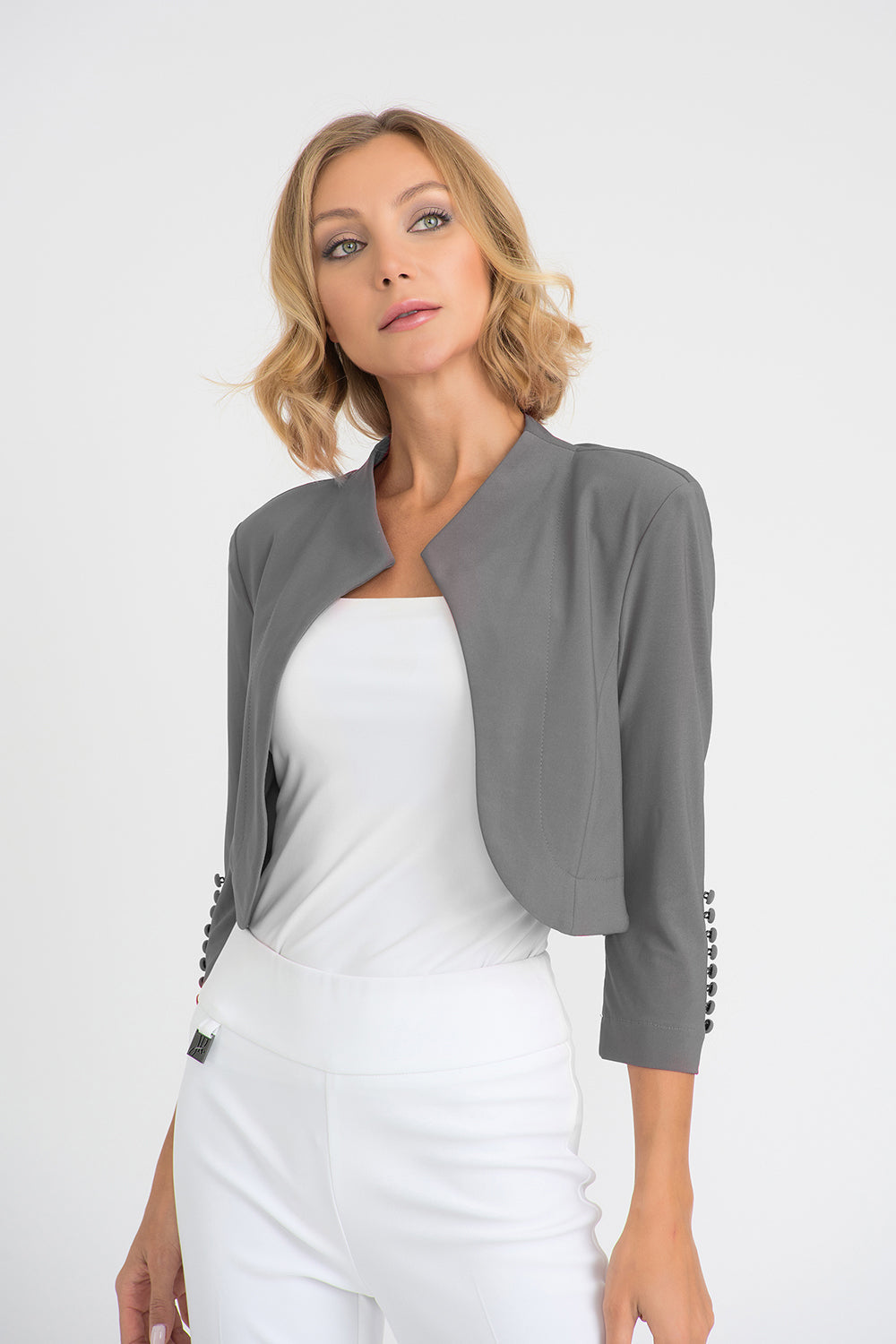Joseph Ribkoff Grey Frost Cover Up Style 32083