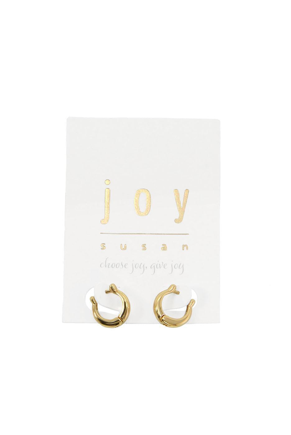 Horseshoe Huggie Hinge Hoop Earrings