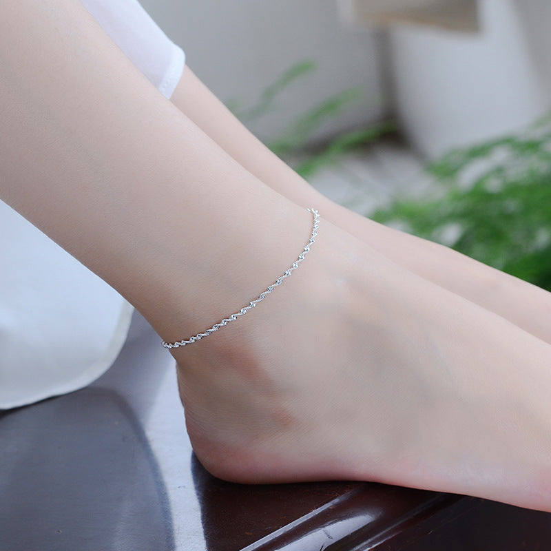 Women's Water Wave Pattern Korean Retro Simple Twisted Bracelet