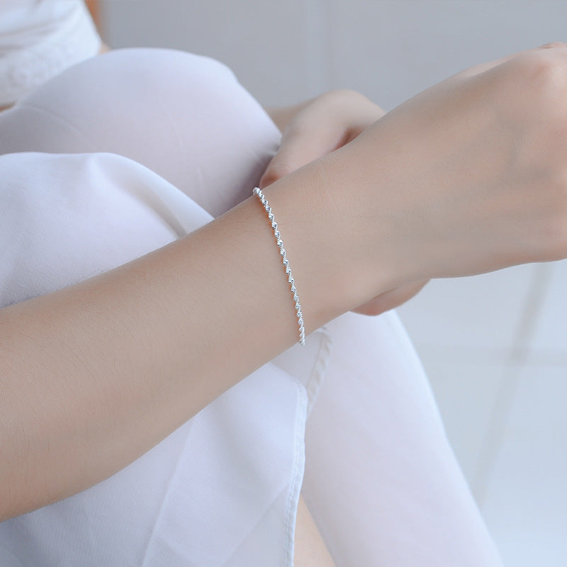Women's Water Wave Pattern Korean Retro Simple Twisted Bracelet