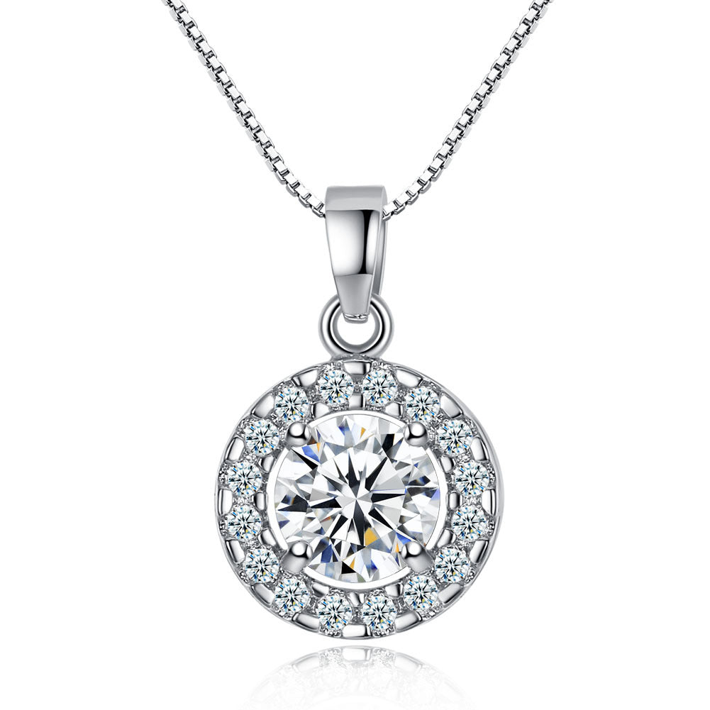 High Sense Banquet Party Fashion Popular Electroplated Zircon Jewelry Set
