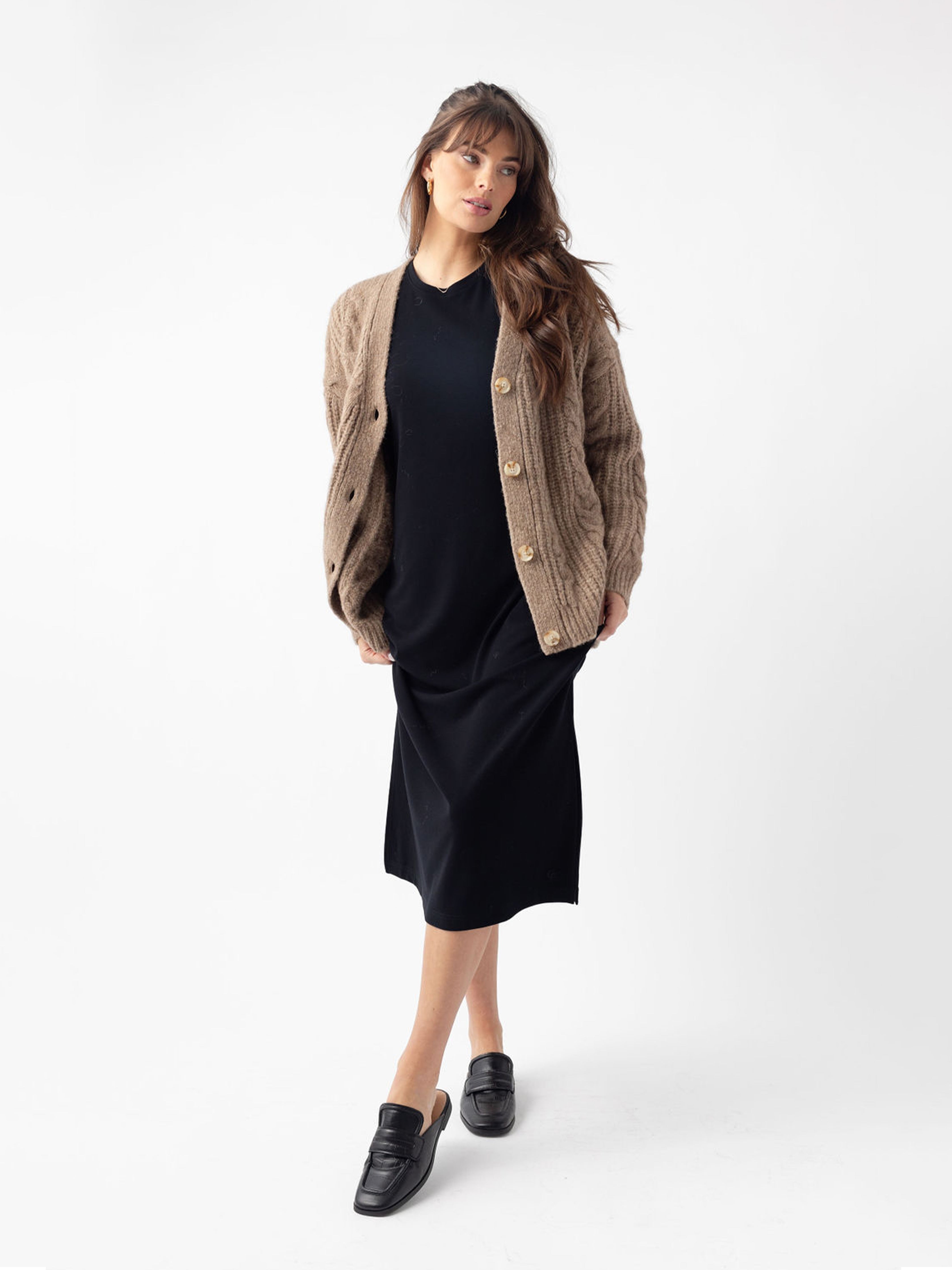 Oversized Cable Knit Cardigan - ONLINE EXCLUSIVE