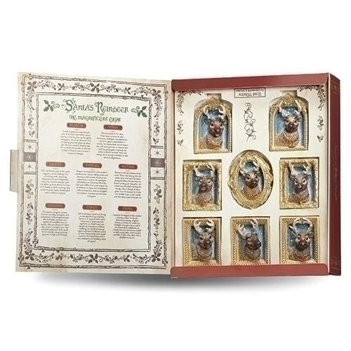4" Reindeer Frame Ornament 8 Piece Gift Set by Quirks! at Shirley Shoppe