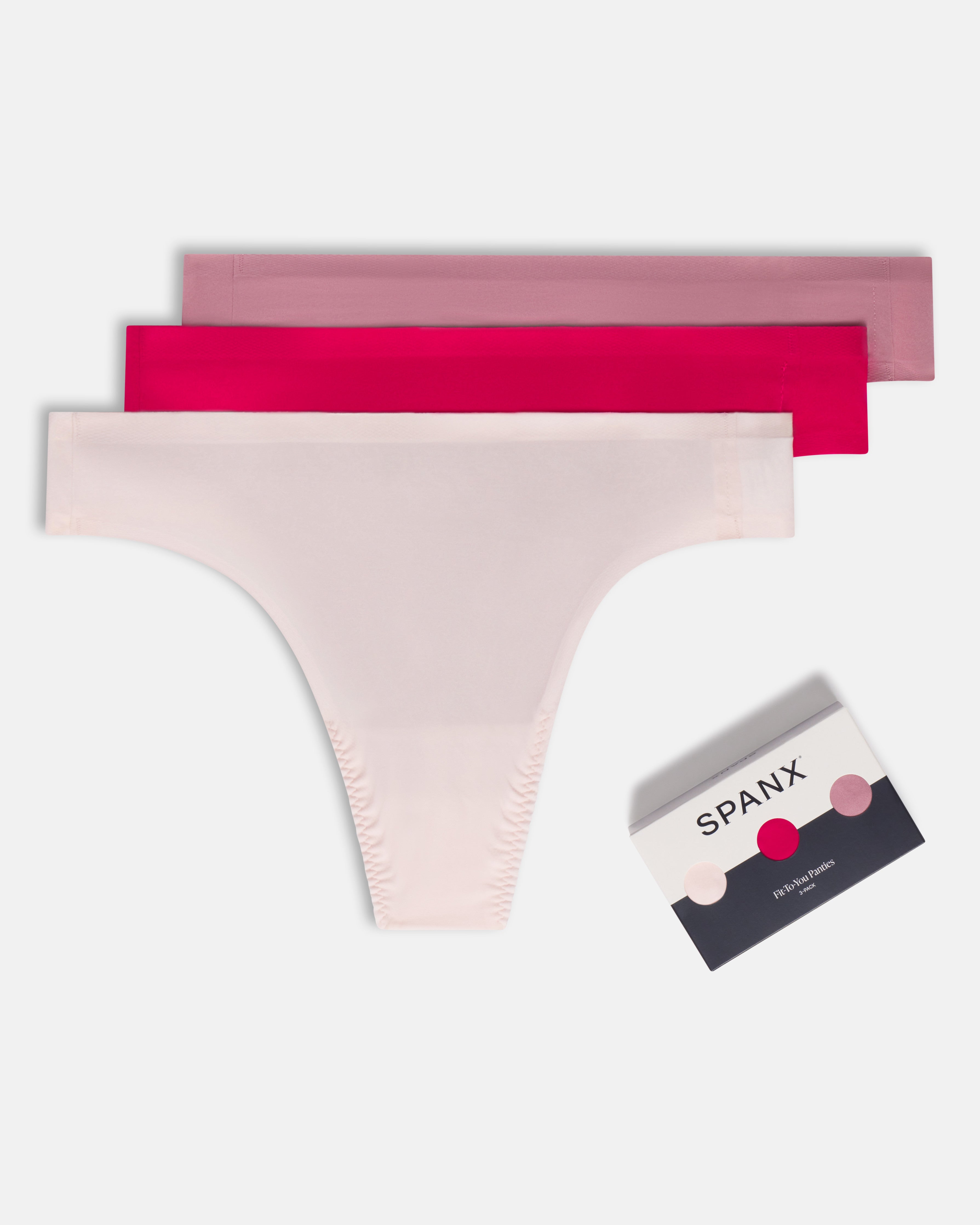 SPANXsmooth™ Fit-To-You Thong 3-Pack Box