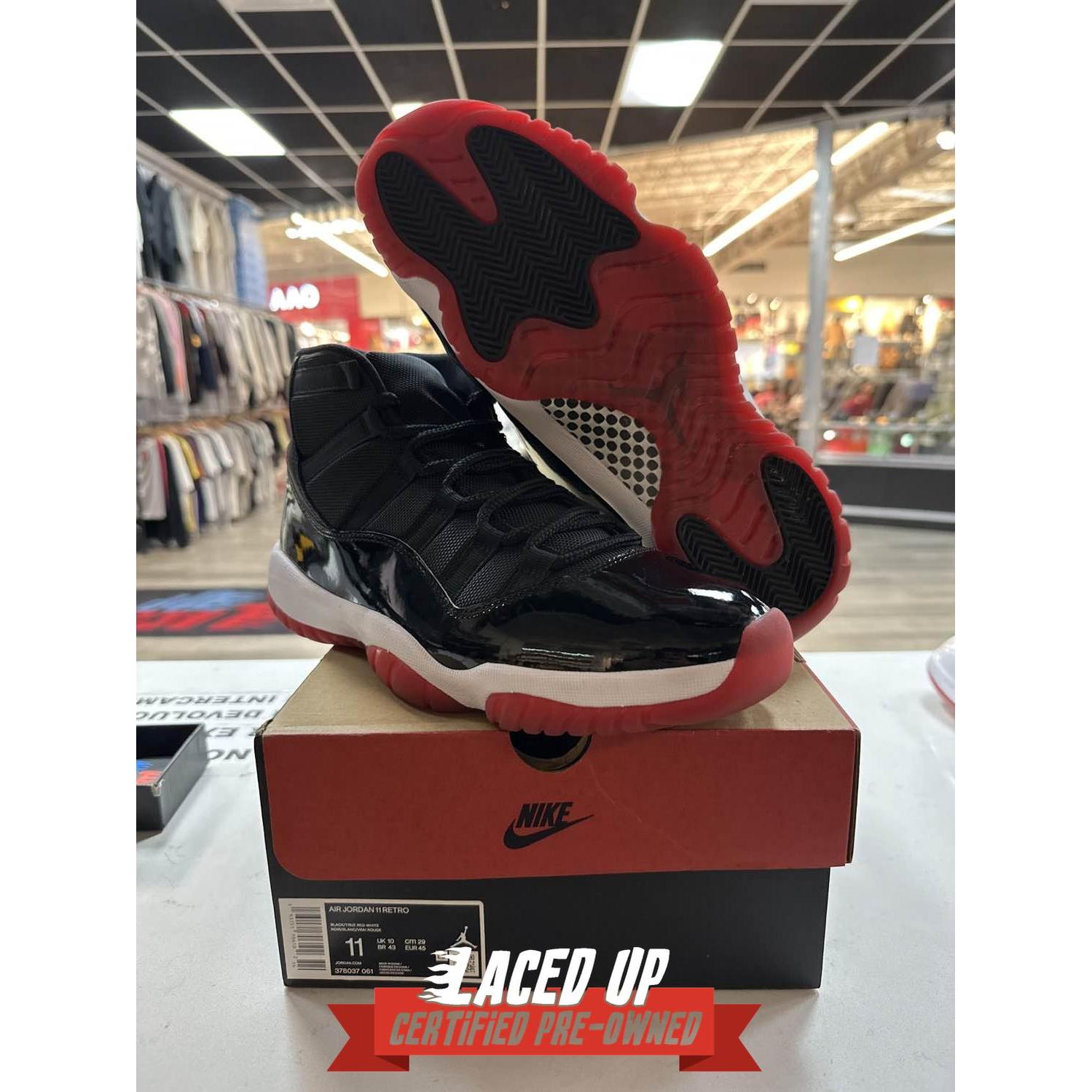 PRE OWNED Jordan 11 Retro Playoffs Bred (2019)
