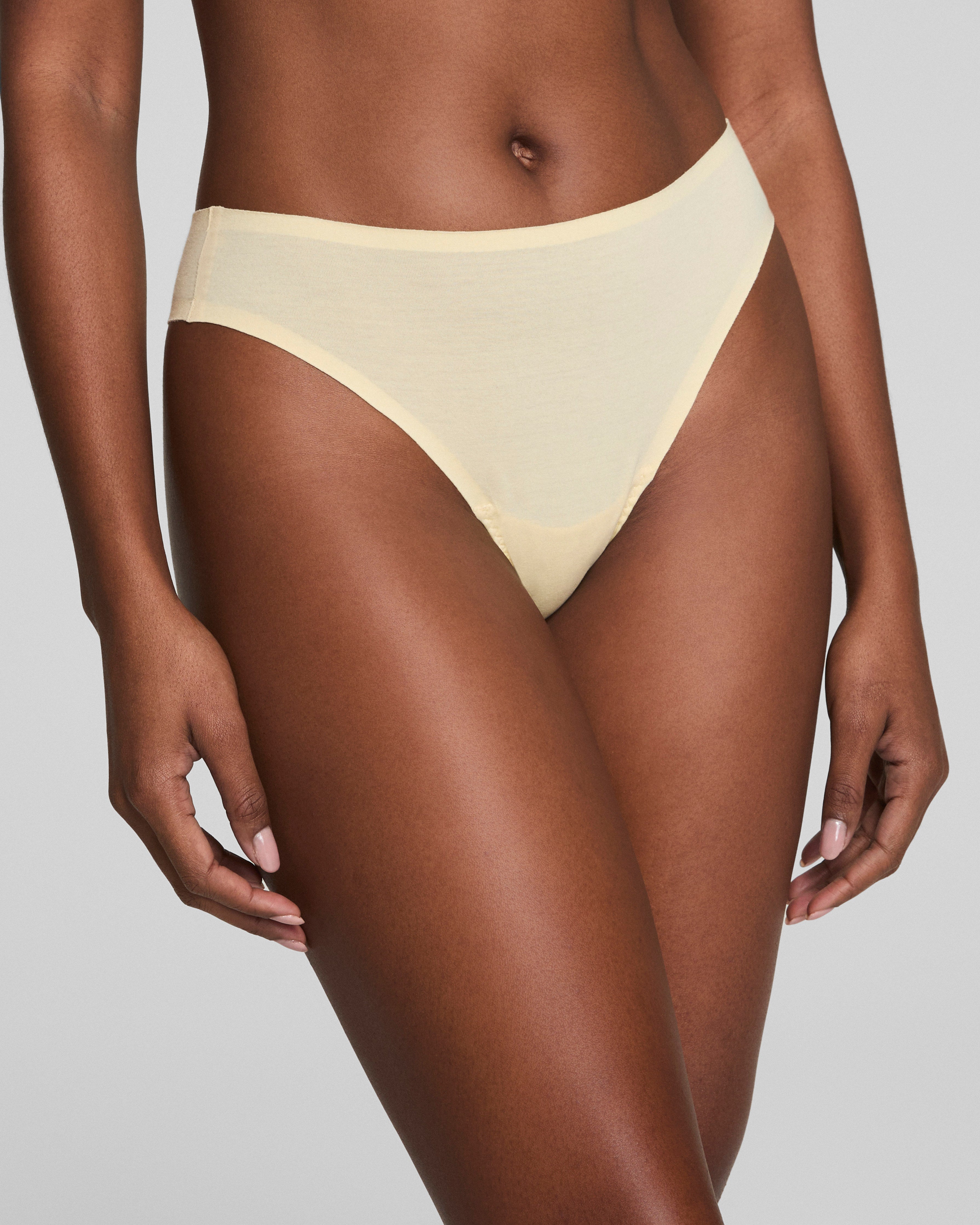 SPANXsmooth™ Fit-To-You Supima® Cotton Thong 3-Pack | Pink Blossom/Daffodil/Petunia