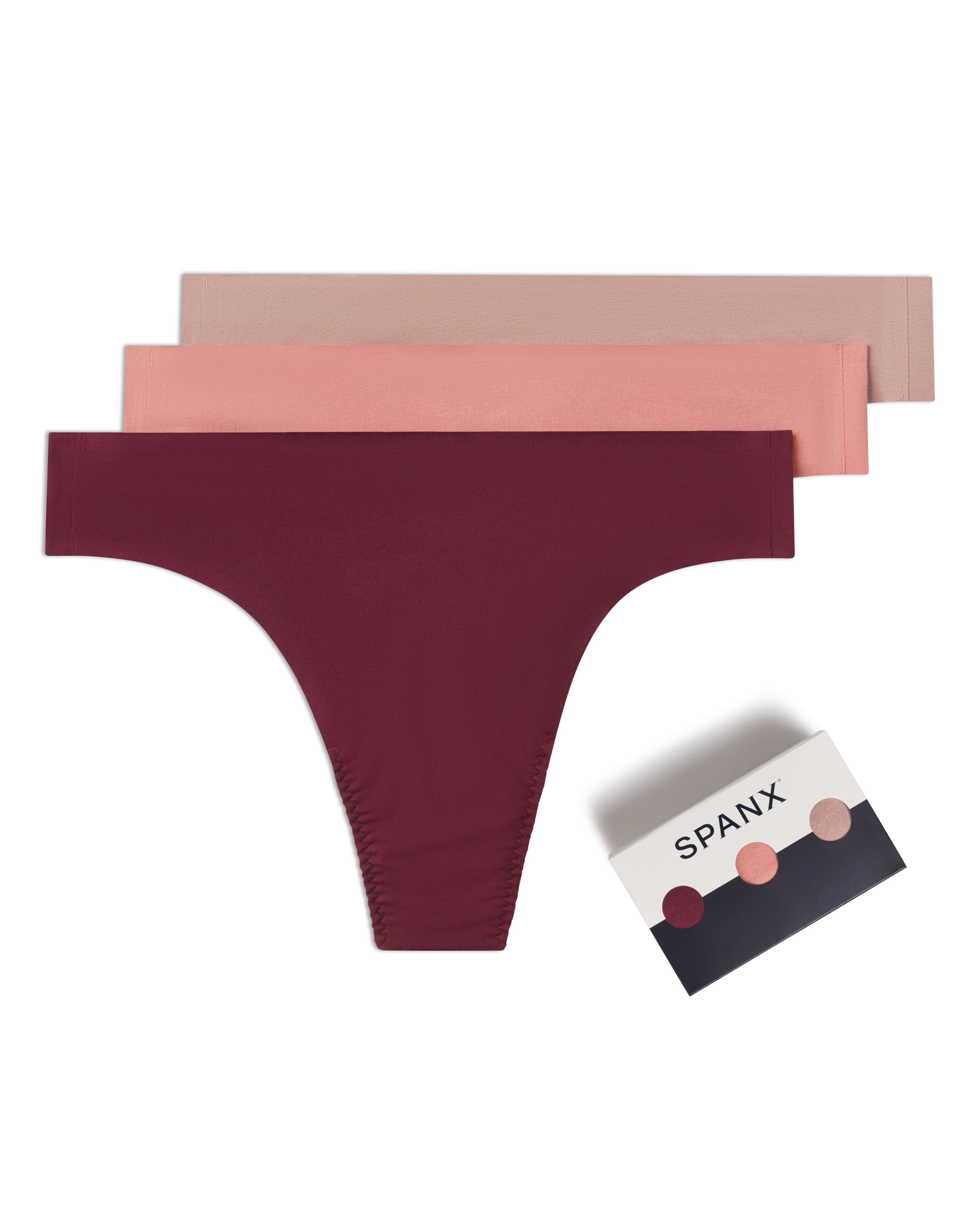 SPANXsmooth™ Fit-To-You Supima® Cotton Thong 3-Pack Box