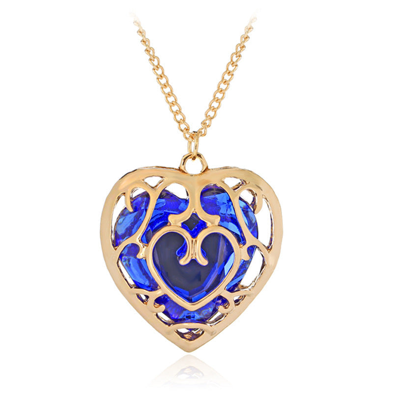 Legend Of Zelda Hollow Heart Crystal Necklaces