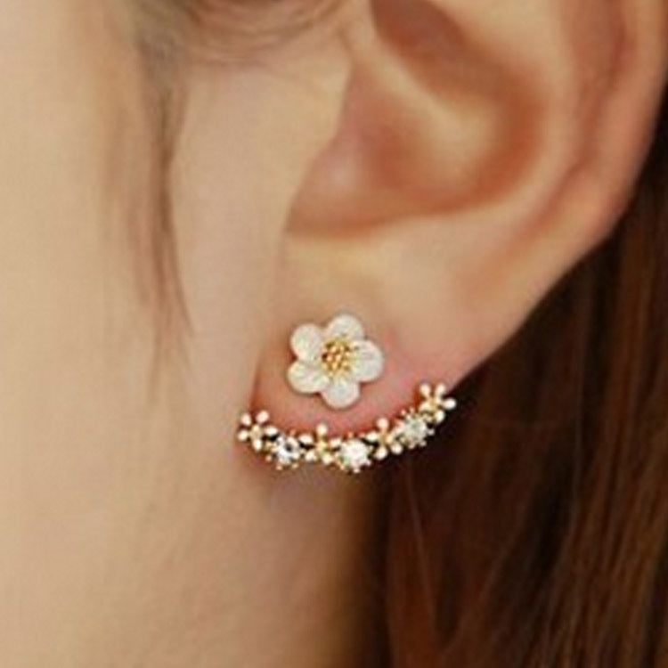 Auricular Needle Korean Style Small Daisy Flower Trendy Rings