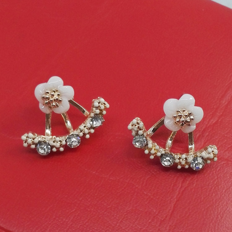 Auricular Needle Korean Style Small Daisy Flower Trendy Rings