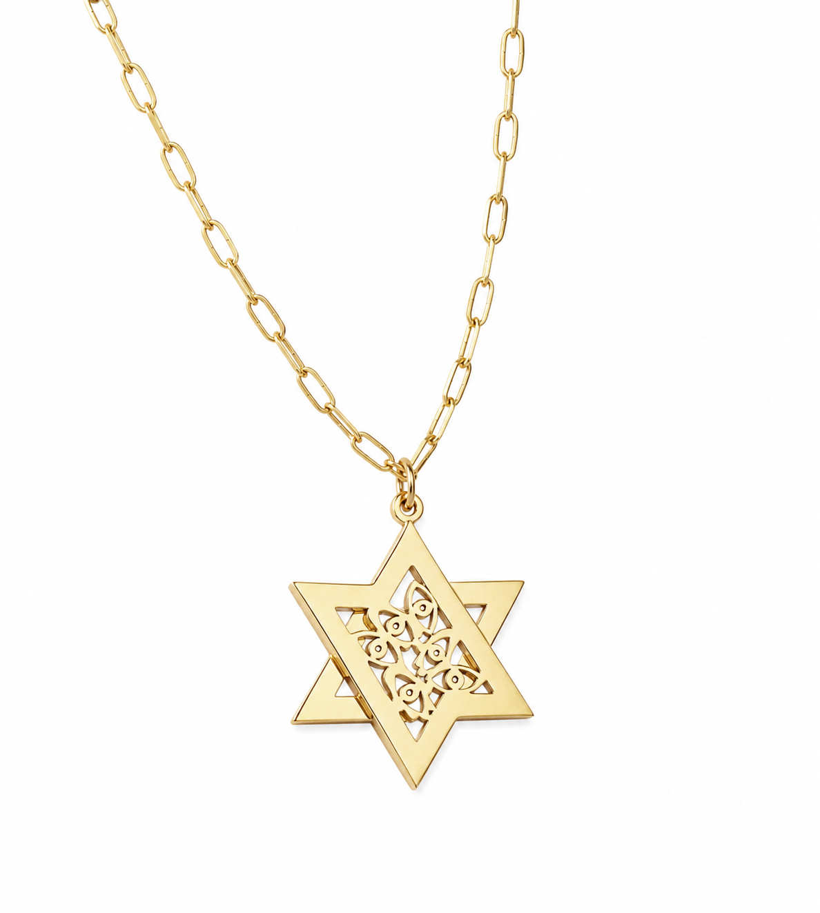 Mia Good Luck Movable Magen David Necklace
