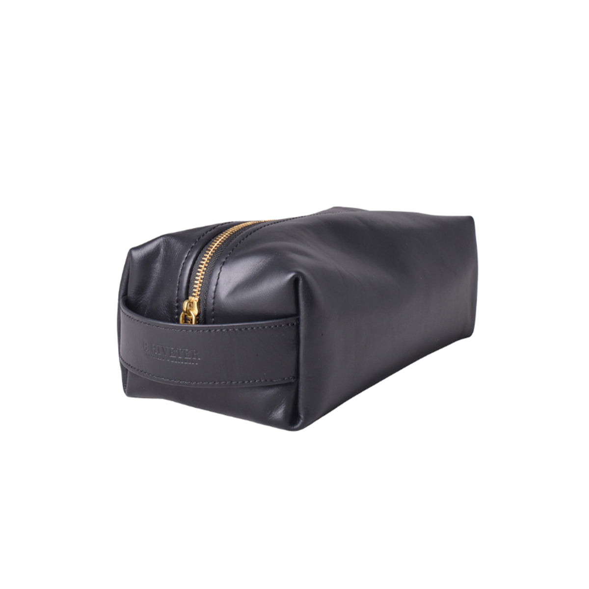 Mens Dopp Kit | Black Leather