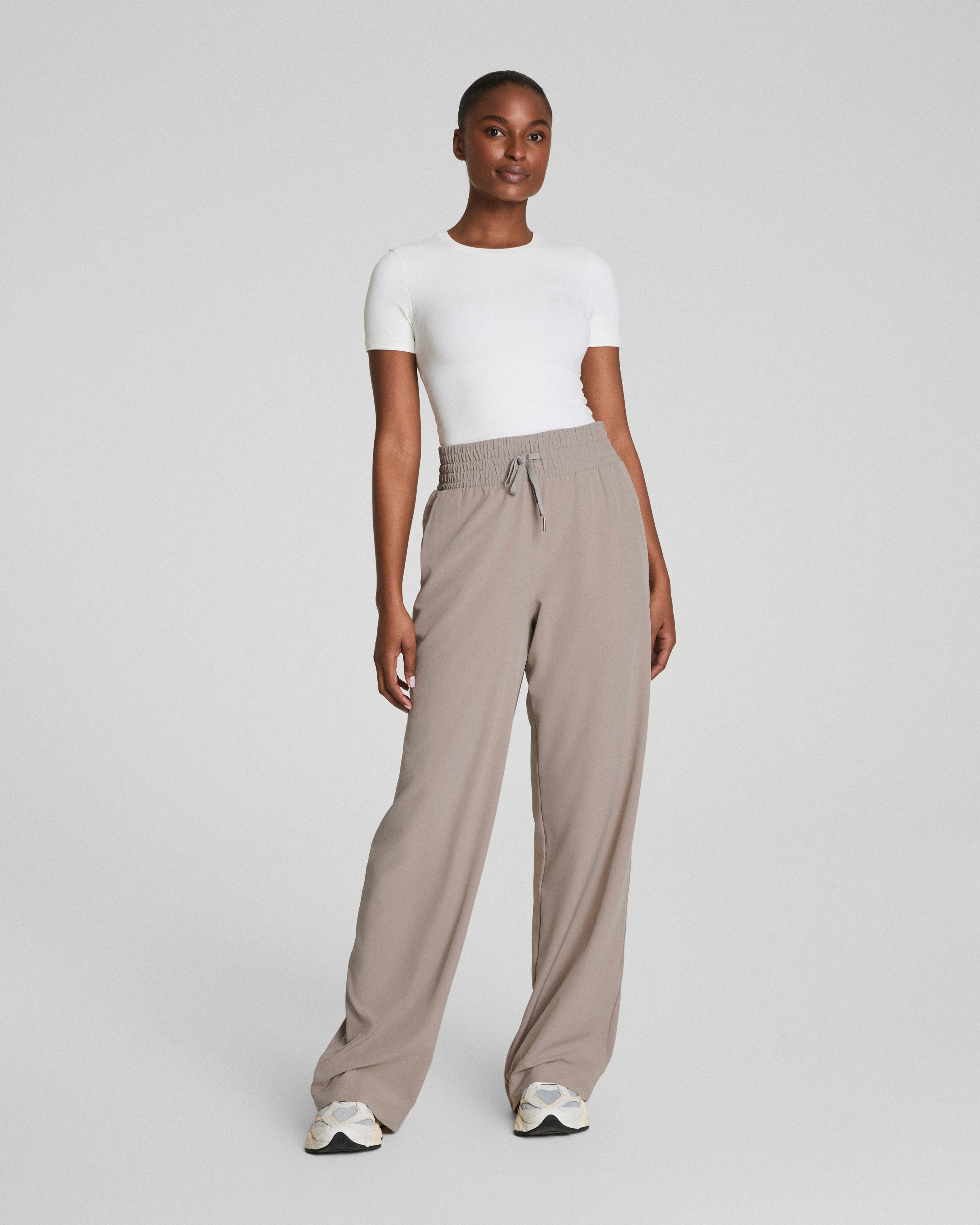 SPANXsmooth™ On the Move Wide Leg Pant | Stone Grey