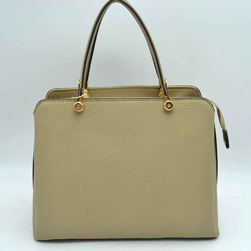 Structured Top Handle Handbag with Zipper Closures