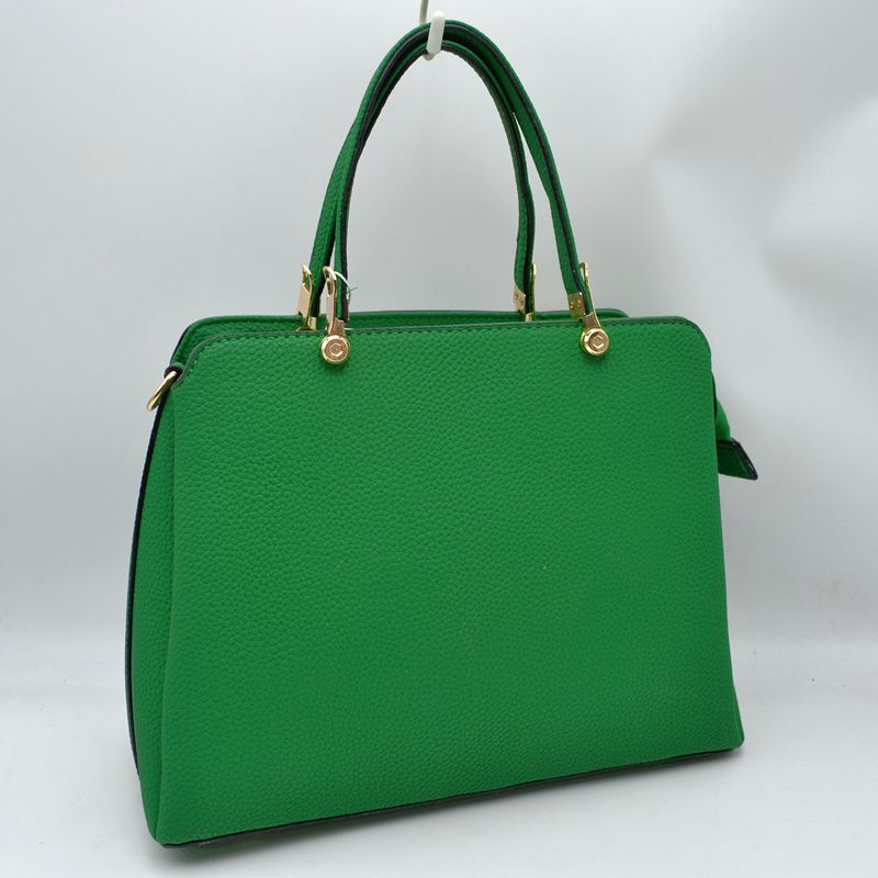 Structured Top Handle Handbag with Zipper Closures